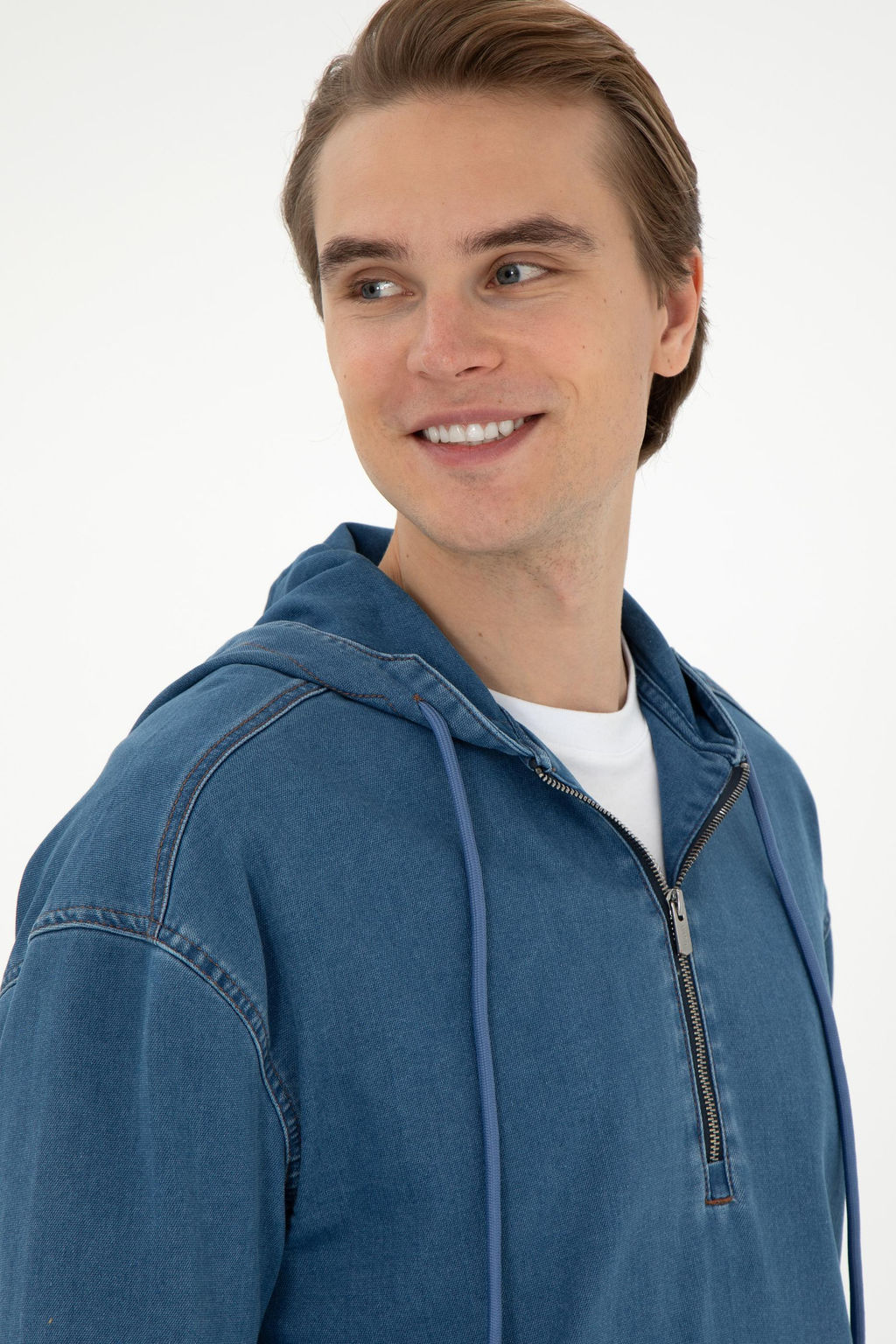 Мужская синяя джинсовая рубашка Неожиданная скидка в корзине - U.s. polo assn фото 2