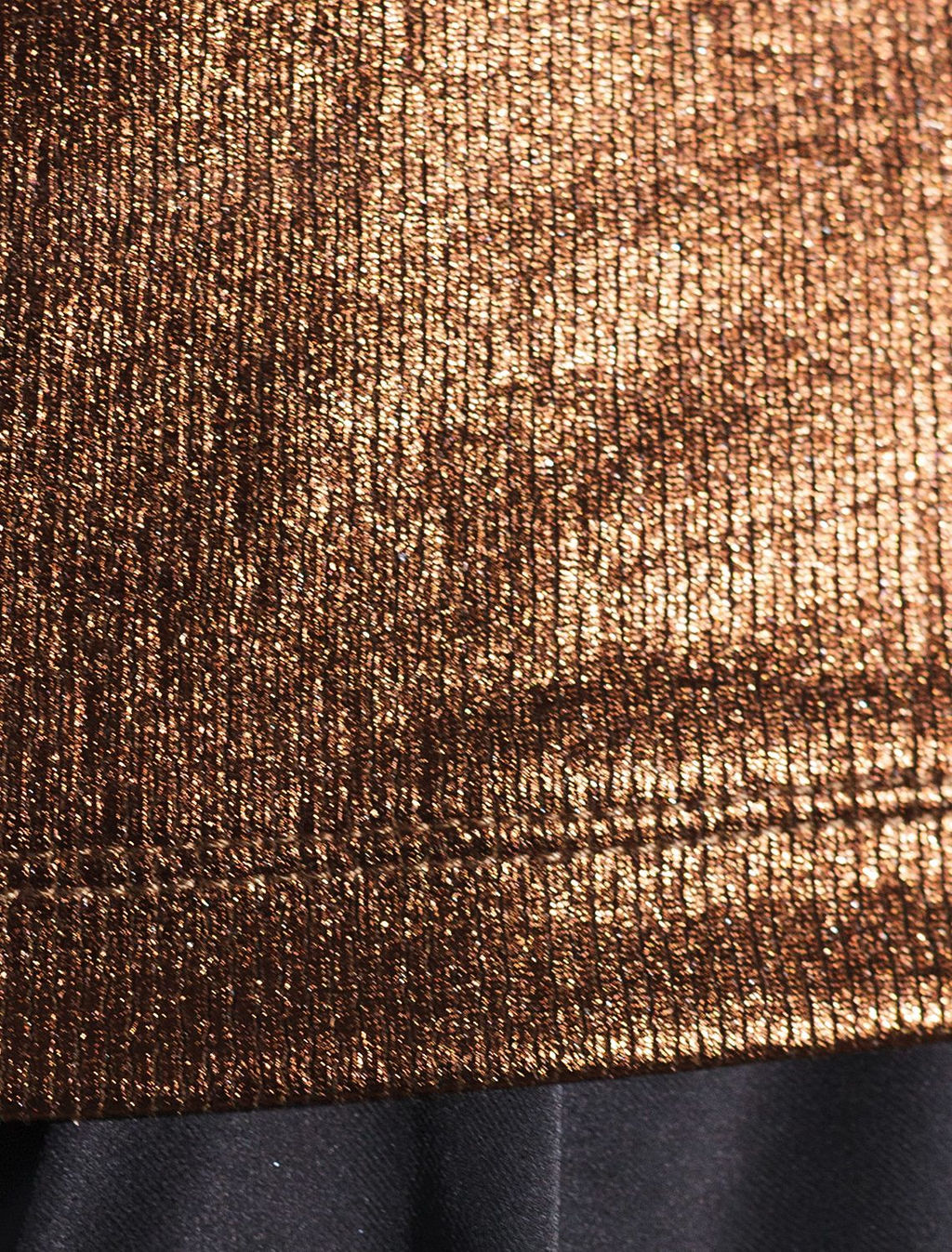 Топ в рубчик с широкими лямками с матовым покрытием металлик из хлопка с эластаном - Vilatte фото 4