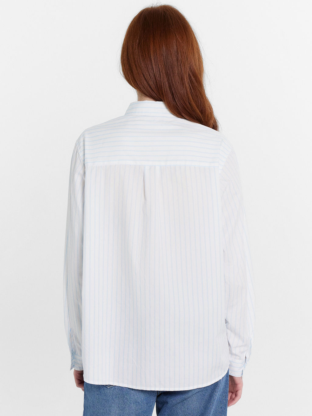 Рубашка женская в голубую полоску голубая полоска 122992 - Mark formelle фото 4