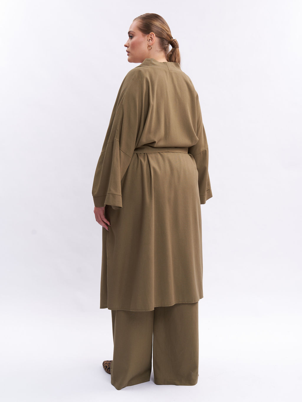 Кардиган льняной длинный TKA04052TBK58 - Артесса фото 8