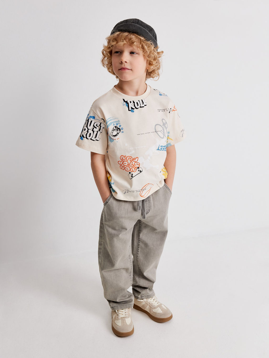 Футболка детская для мальчиков Acoola Brownie кремовая  фото 5