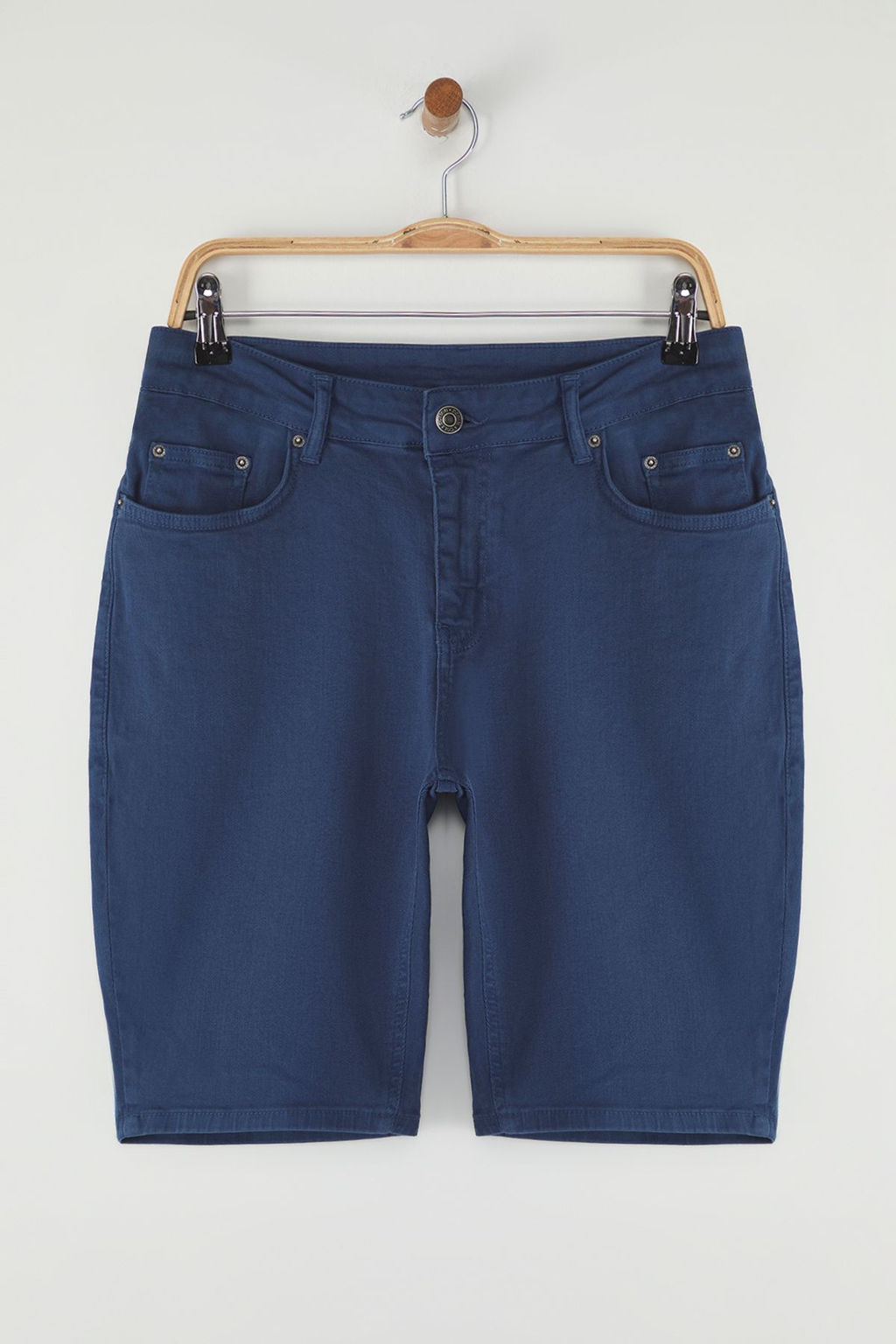 TRENDYOL MAN Bej Regular Fit Esnek Kumas Denim Kot Sort & Bermuda TMNSS23SR00067 - Trendyolmilla фото 5