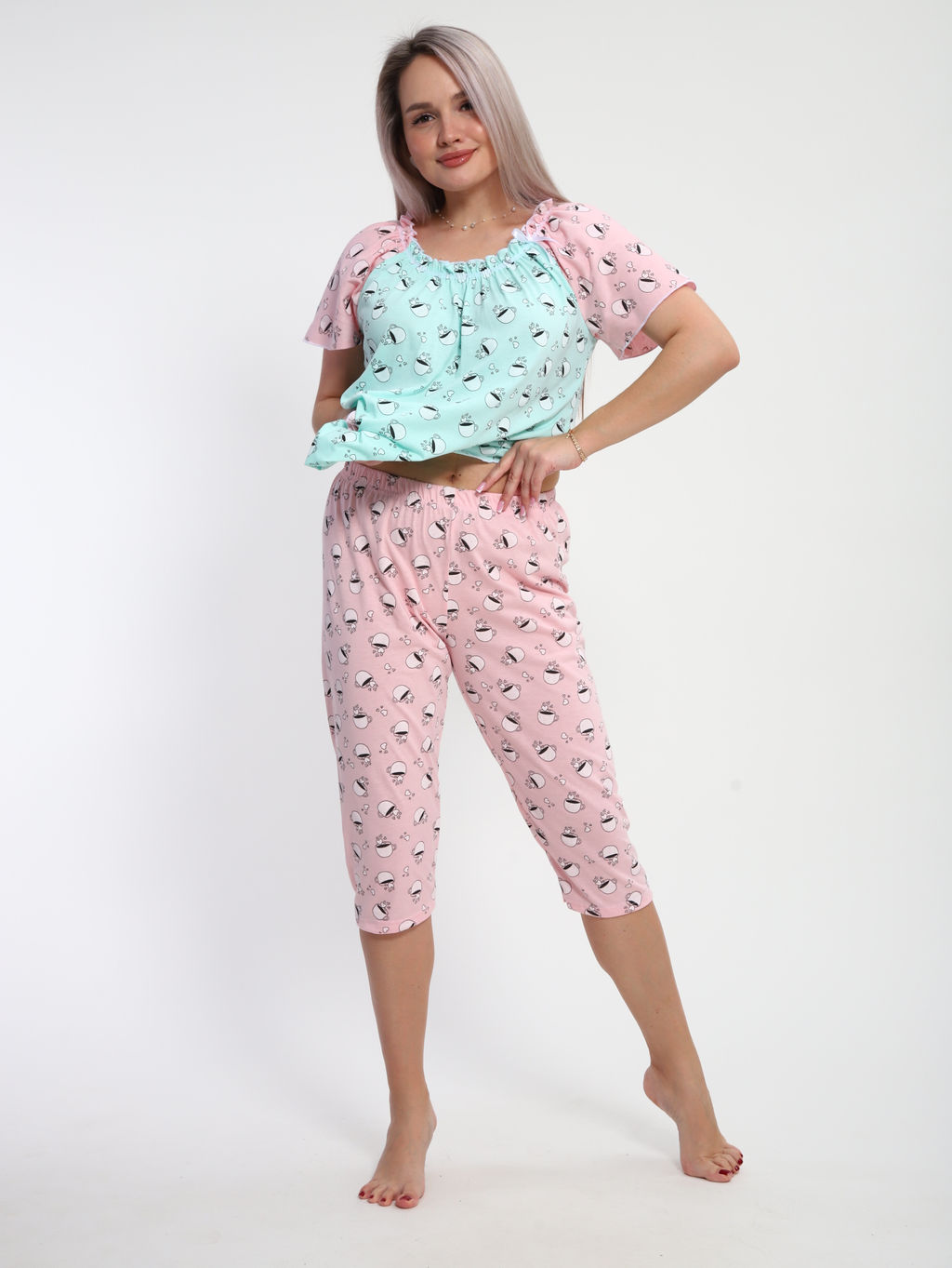 М43 Пижама Мальвина (ментол)