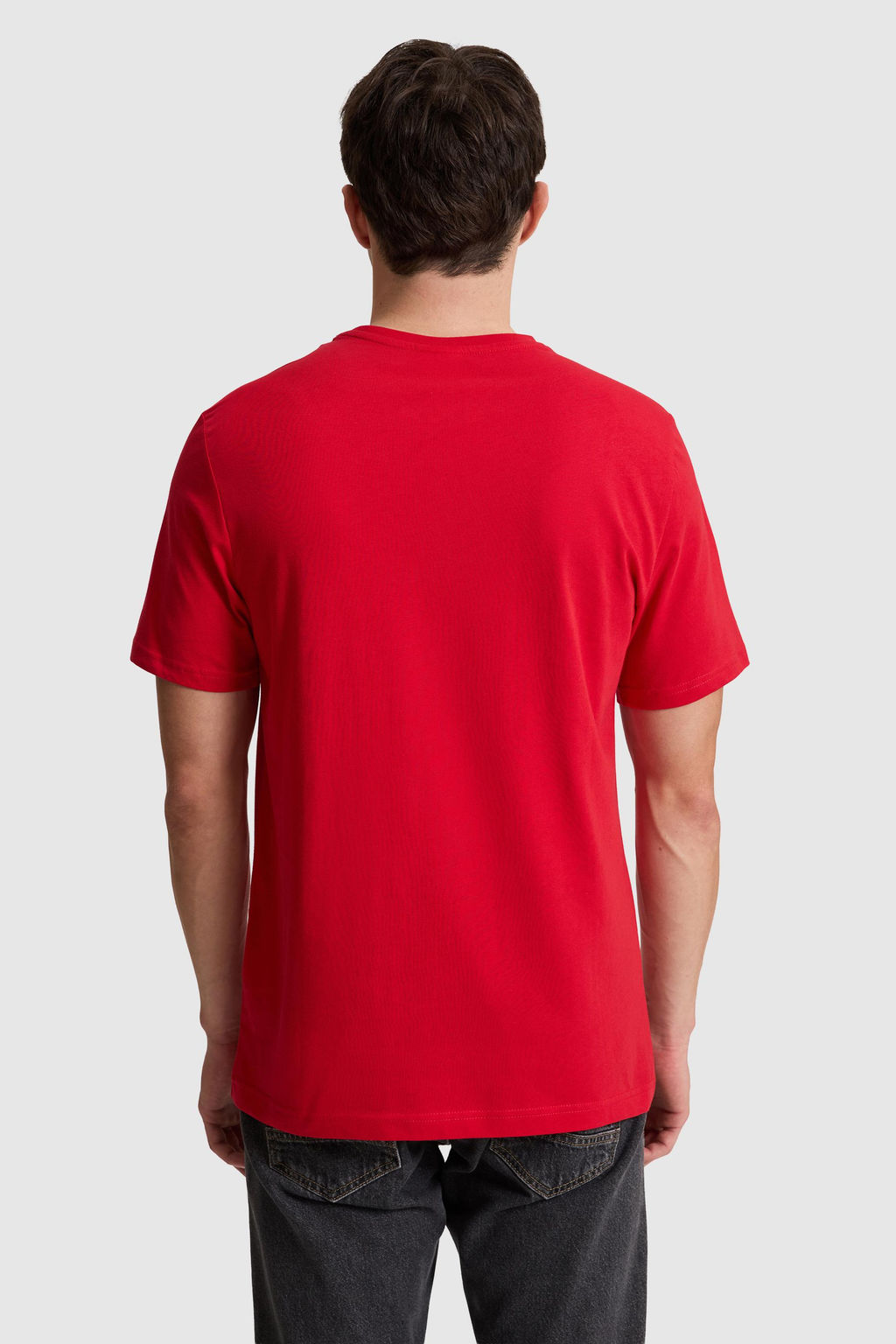 Erkek K_rm_z_ Regular Fit Polo Yaka Basic Ti__rt