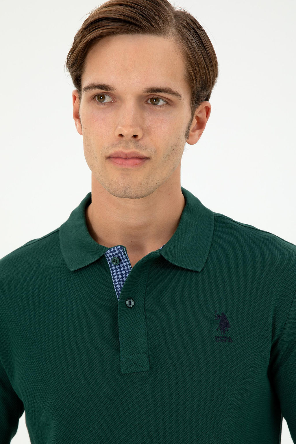 Мужской темно-зеленый базовый свитшот Неожиданная скидка в корзине - U.s. polo assn фото 2