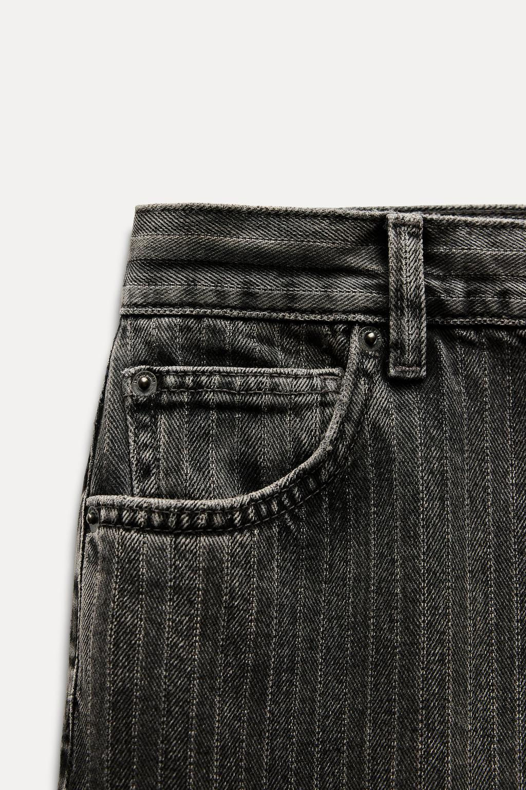 ZW COLLECTION STRAIGHT-LEG MID-RISE JEANS - Zara фото 8