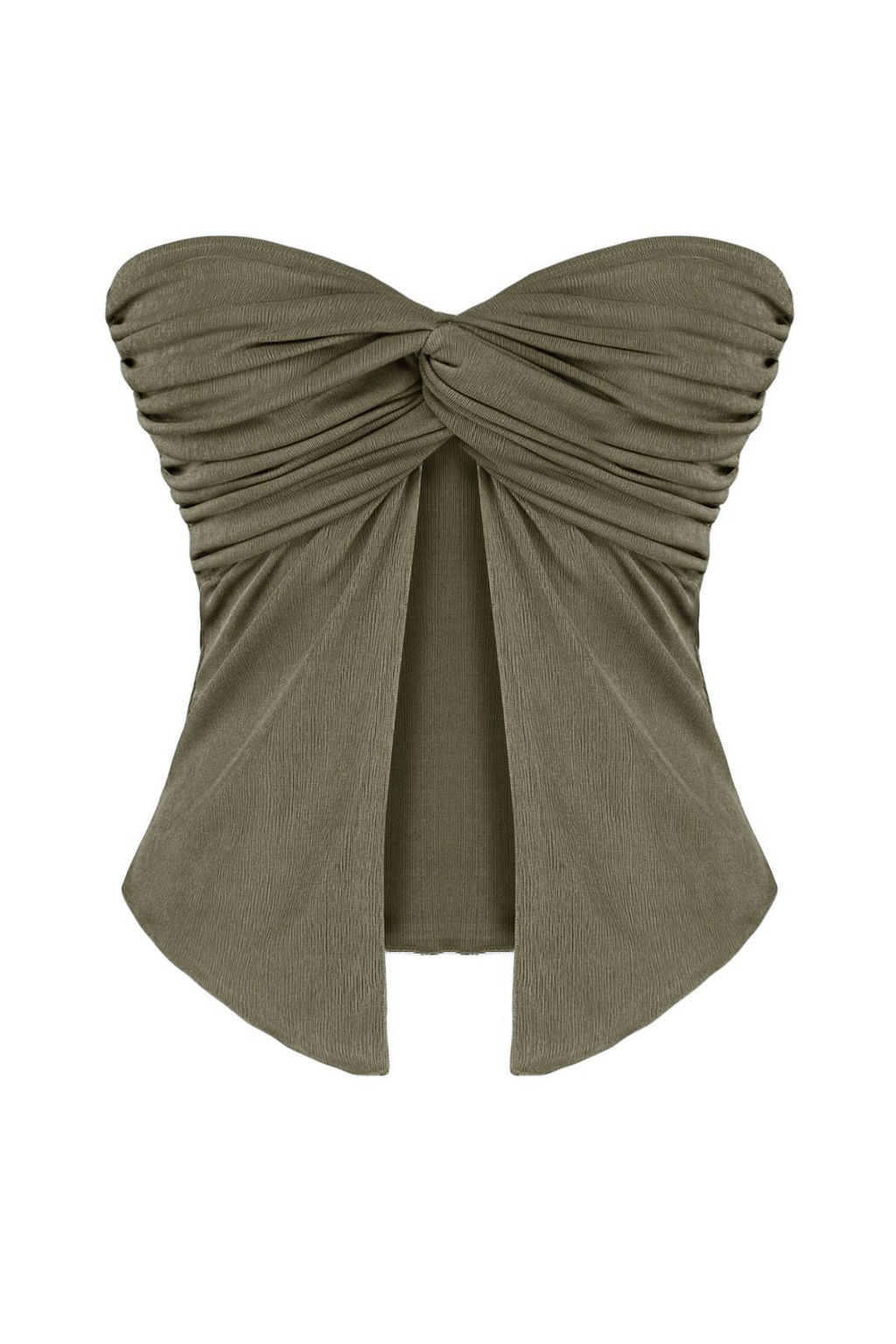 Trendyolmilla Siyah Premium Buzzy Kalp Yaka Buzgulu Esnek Crop Orme Bluz TWOSS24BZ00204 фото 29