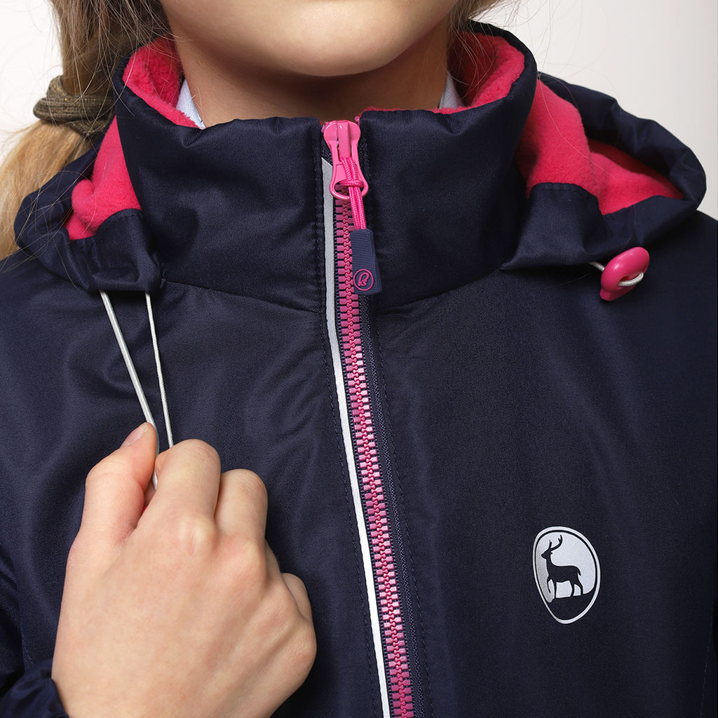 RODOS Куртка для девочки мембрана демисезон М-196 (Куртка) Тёмно-синий