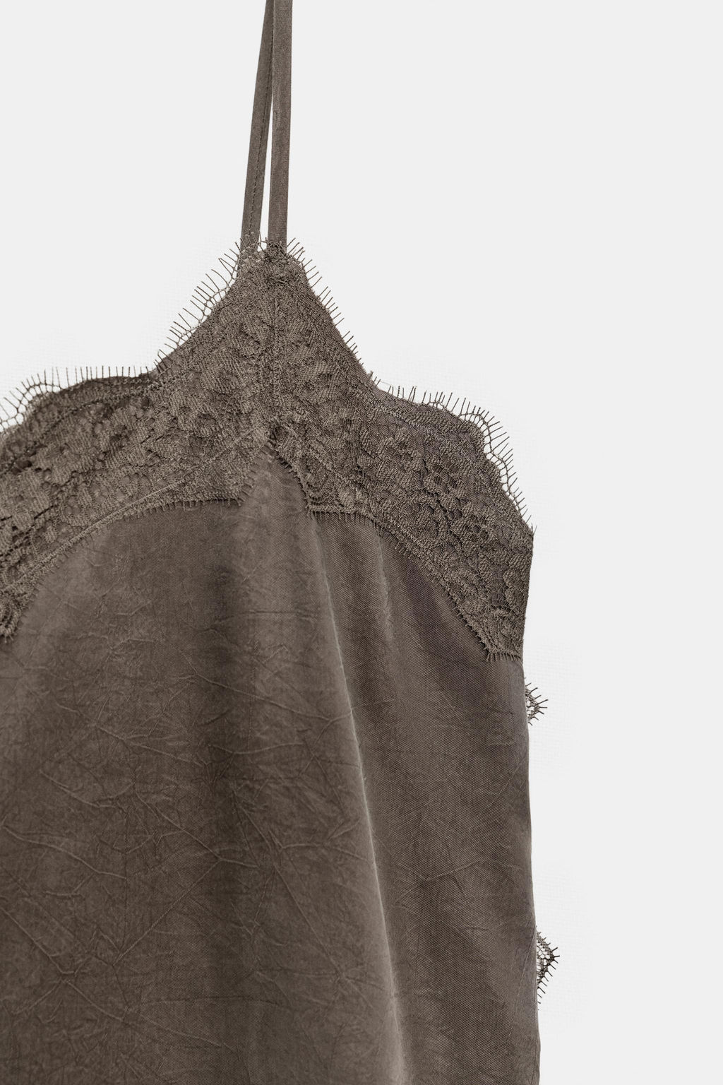ZW COLLECTION LACE CAMISOLE TOP - Zara фото 6