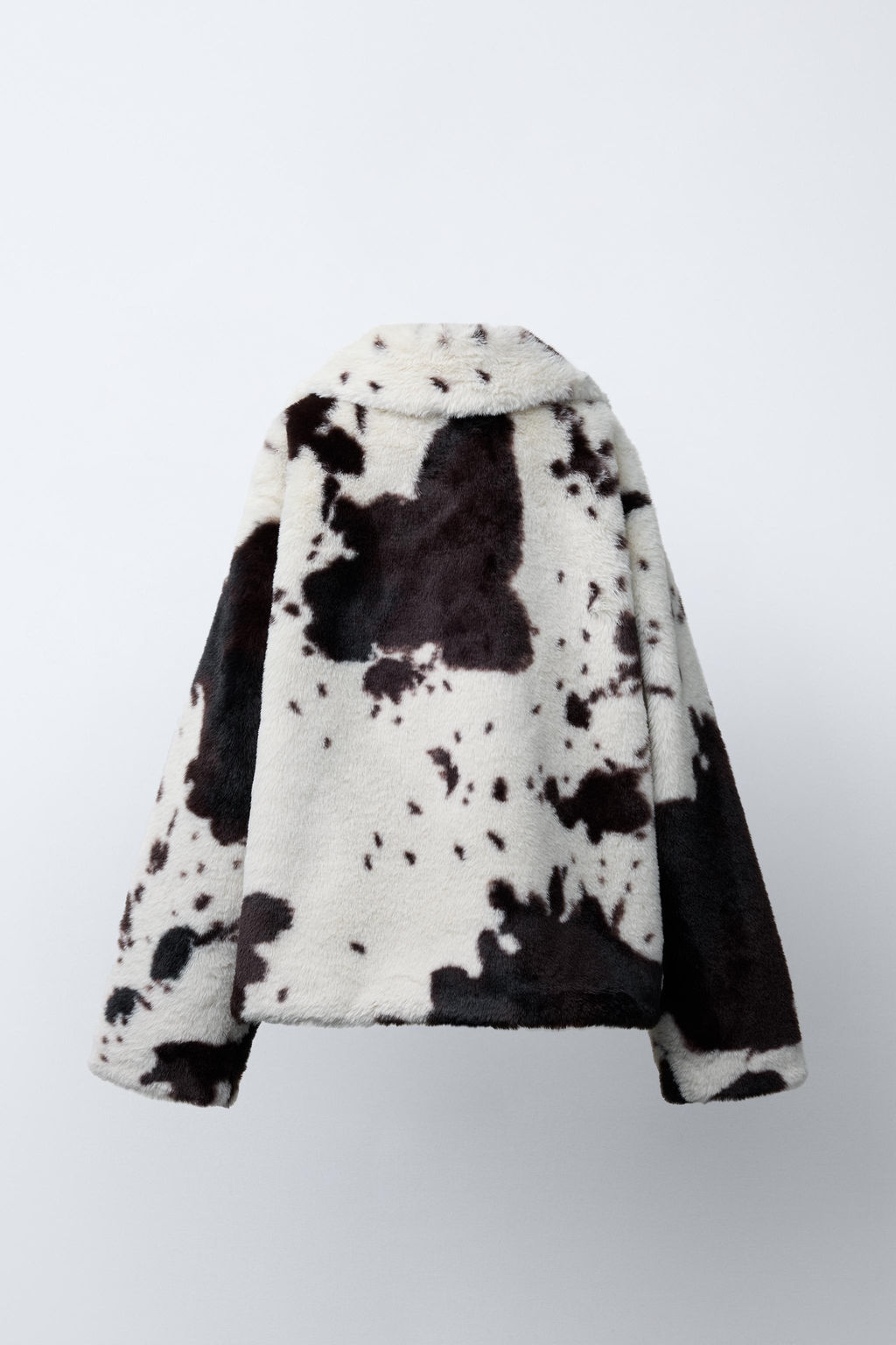 FAUX FUR COW PRINT JACKET - Zara фото 4