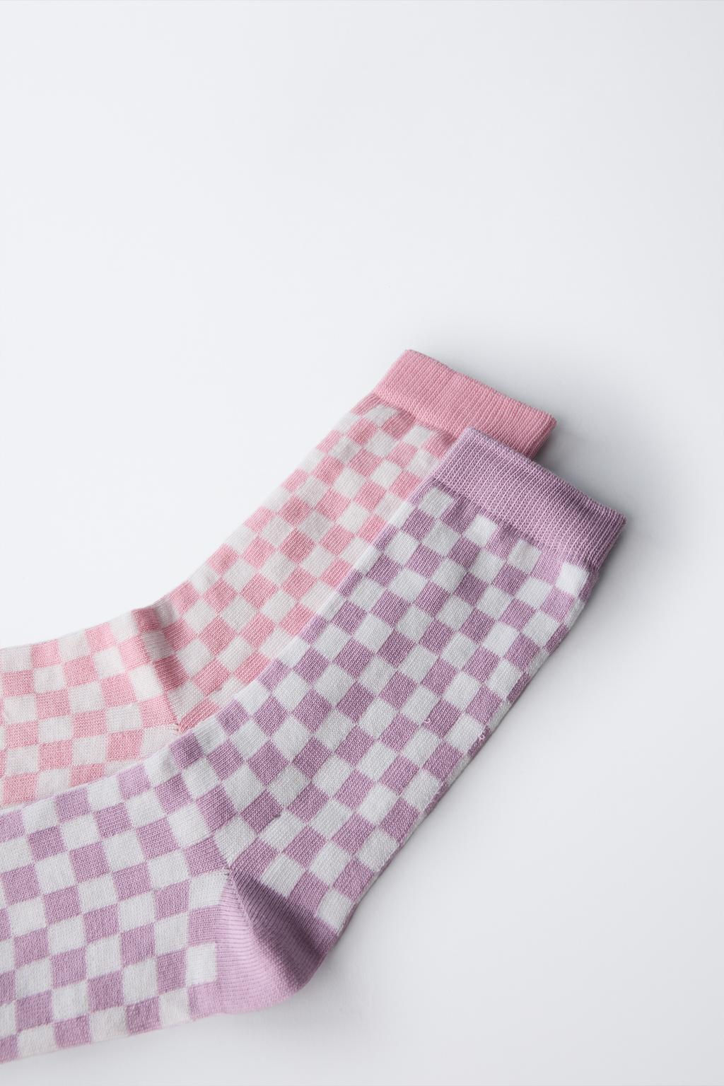 2-PACK OF CHEQUERED SOCKS - Zara фото 3