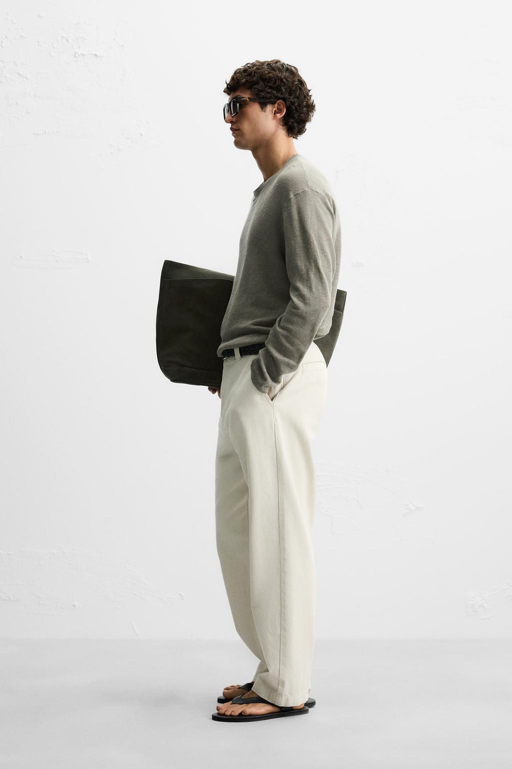 100% LINEN SWEATER - Zara фото 12