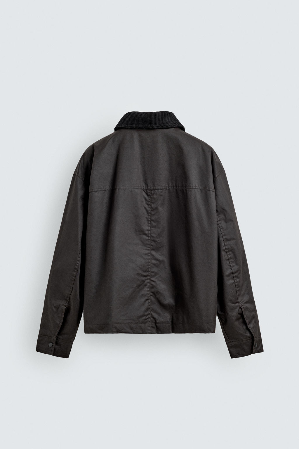WAXED FINISH JACKET WITH CONTRAST COLLAR - Zara фото 16