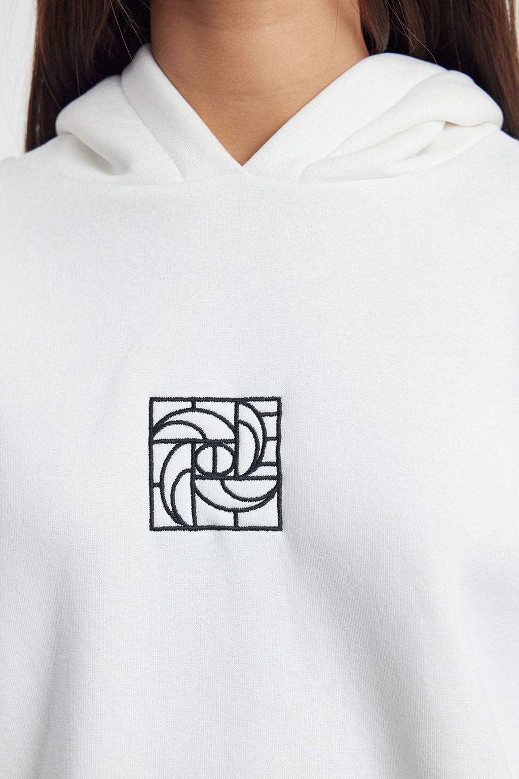 TRENDYOLMILLA Bej Oversize/Genis Kal?p Nak?sl? Kal?n Ici Polarl? Orme Sweatshirt TWOAW25SW00070 фото 15