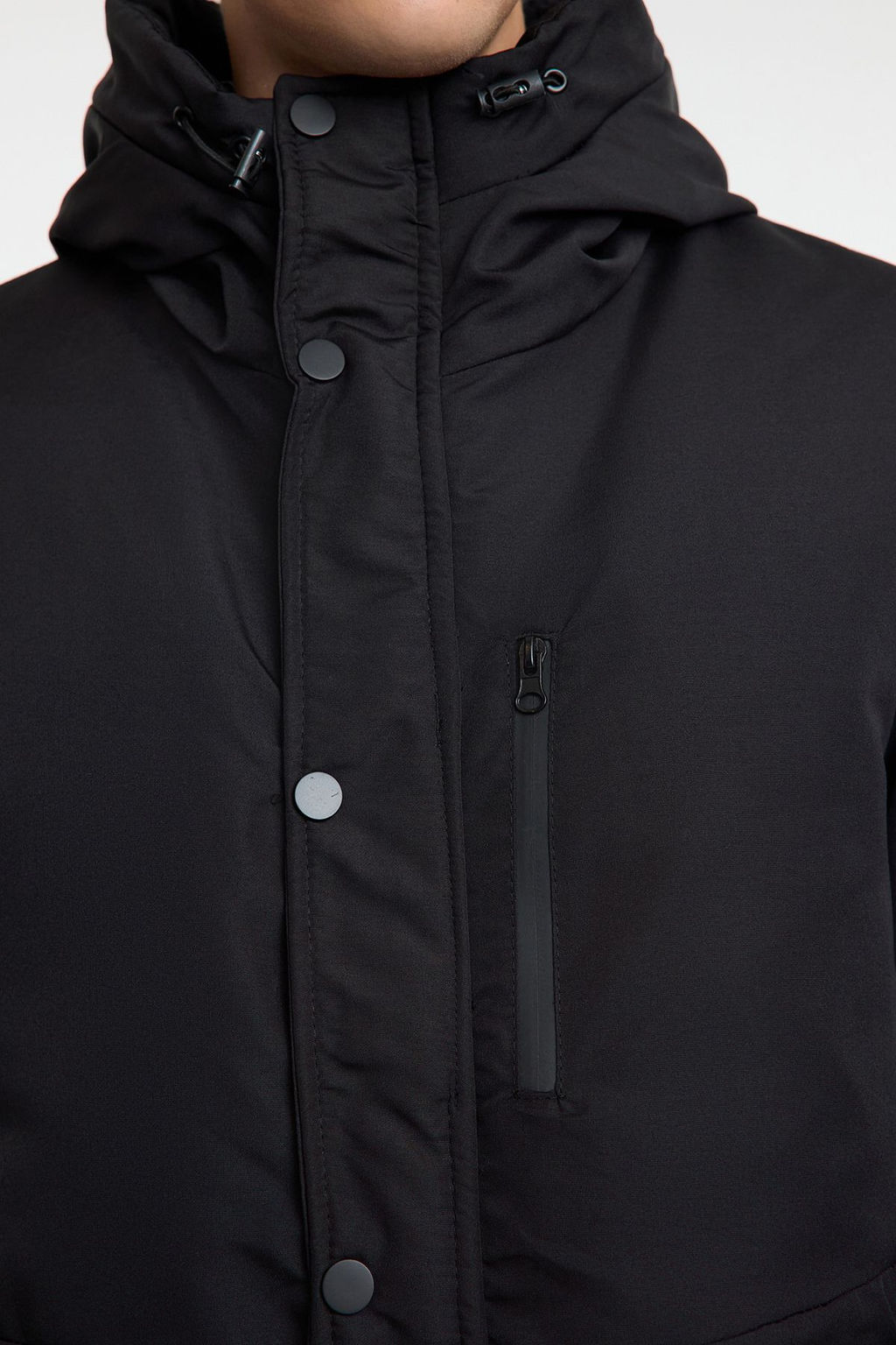 TRENDYOL MAN Siyah Regular Fit K?sl?k Parka Ruzgarl?k Mont TMNAW25MO00032 - Trendyolmilla фото 5