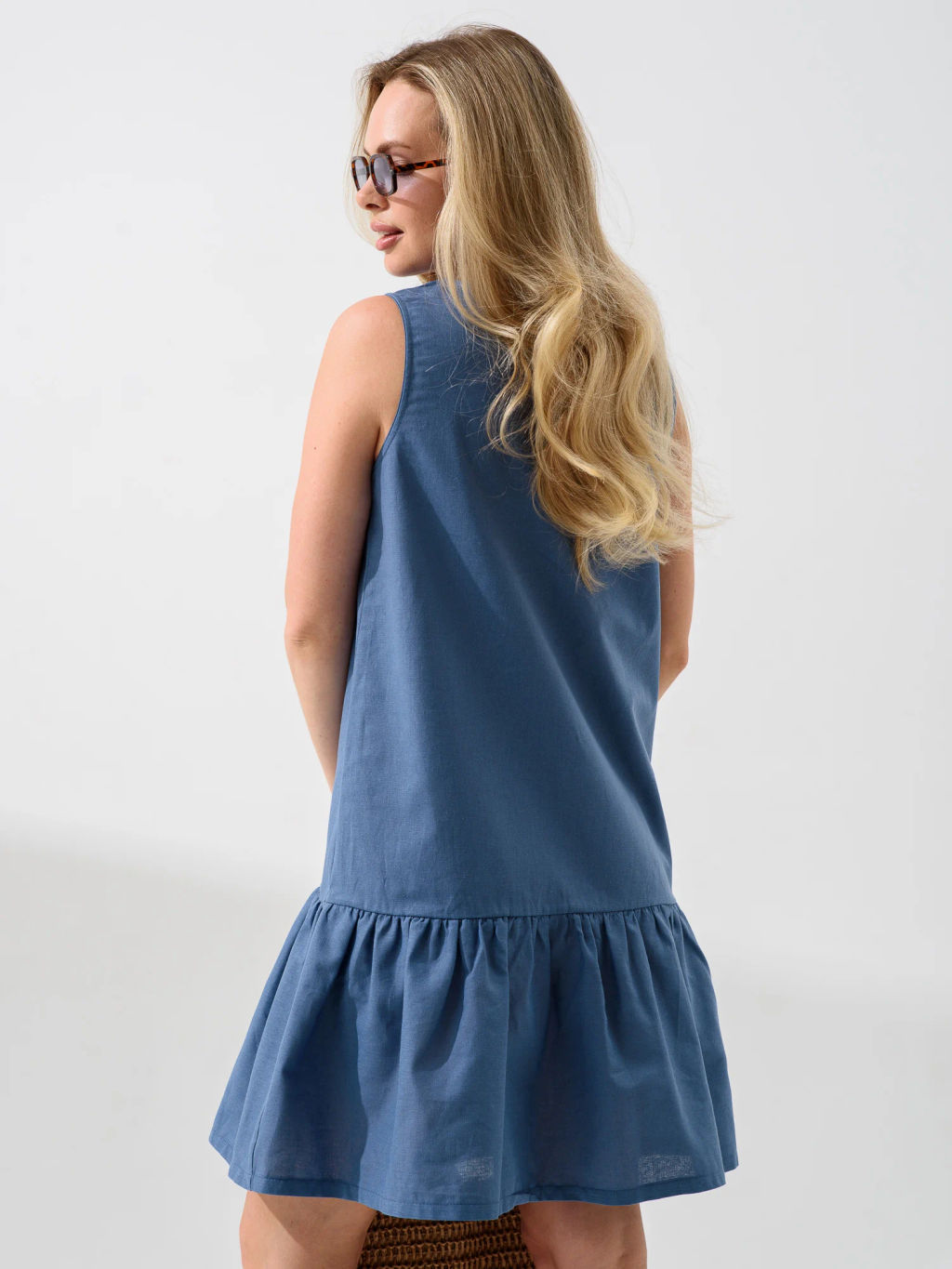 Платье "Колокольчик" хлопок со льном