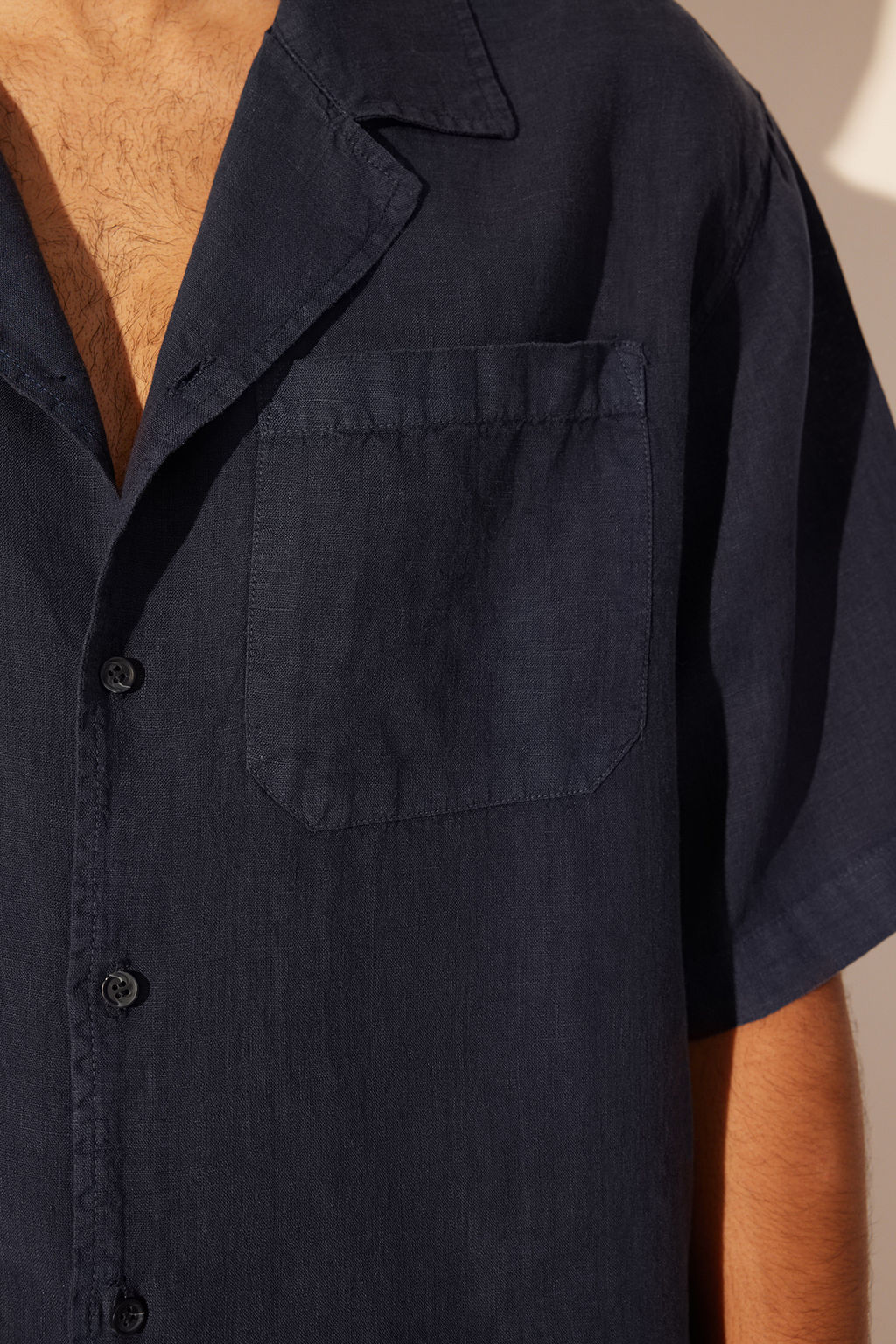 TRENDYOL MAN Premium Lacivert %100 Keten Oversize Fit Gomlek TMNSS24GO00059 - Trendyolmilla фото 9