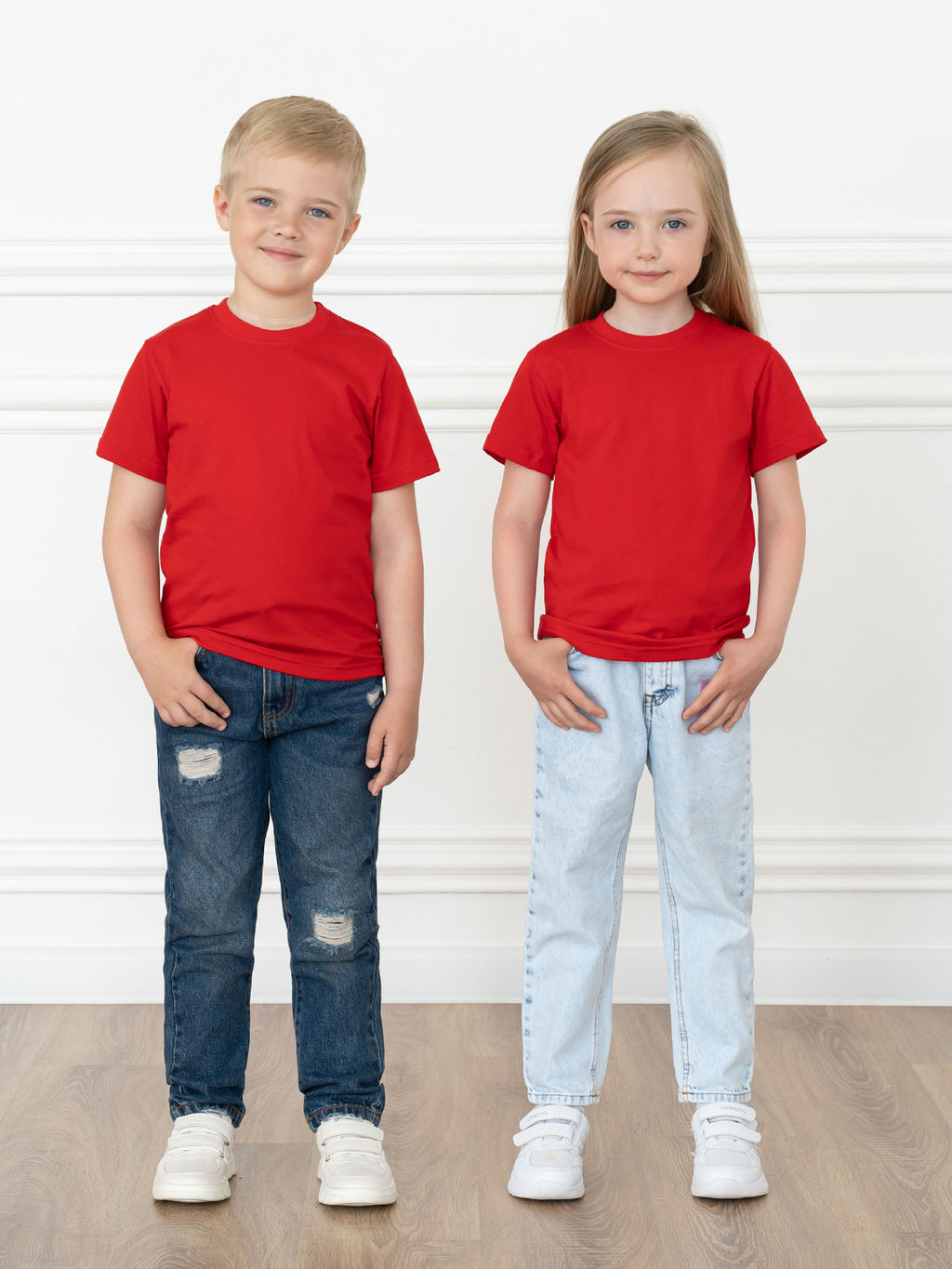 Футболка детская красная