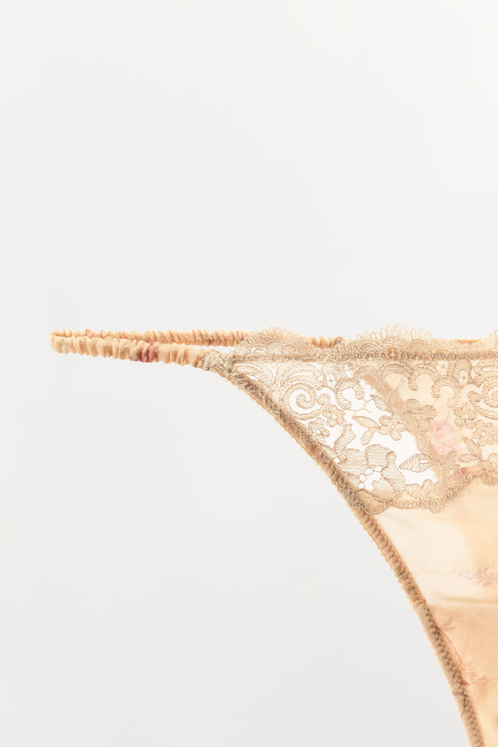 TANGA ESTAMPADO FLORES ENCAJE / Naranja - Zara фото 6