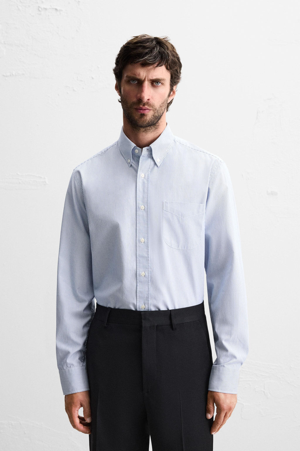 STRIPED TEXTURED SHIRT - Zara фото 2