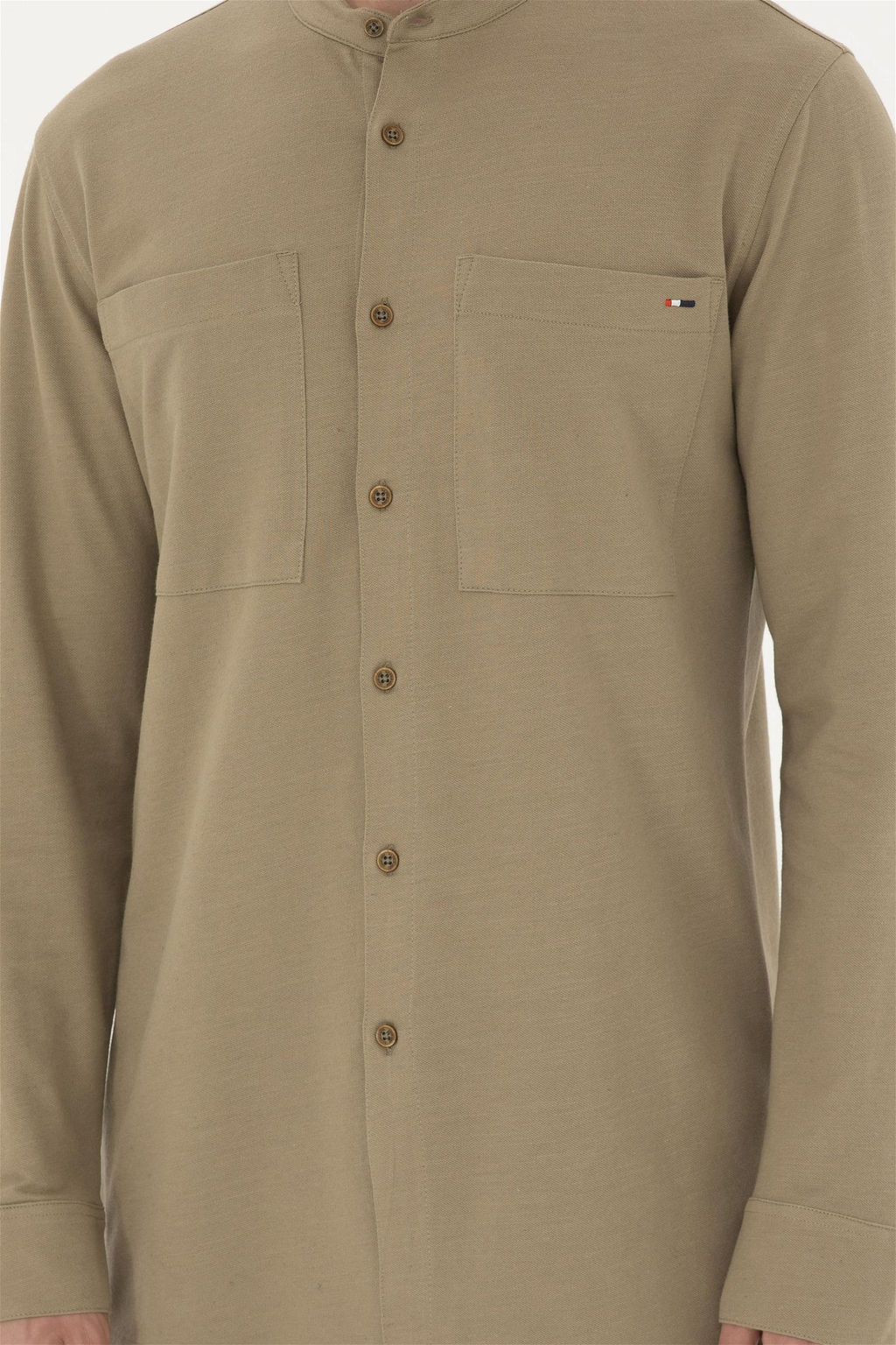 Мужской вязаный кардиган цвета хаки - U.s. polo assn фото 6