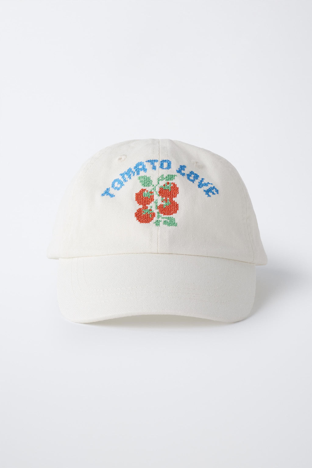 GORRA BORDADO TOMATE / Blanco - Zara фото 4