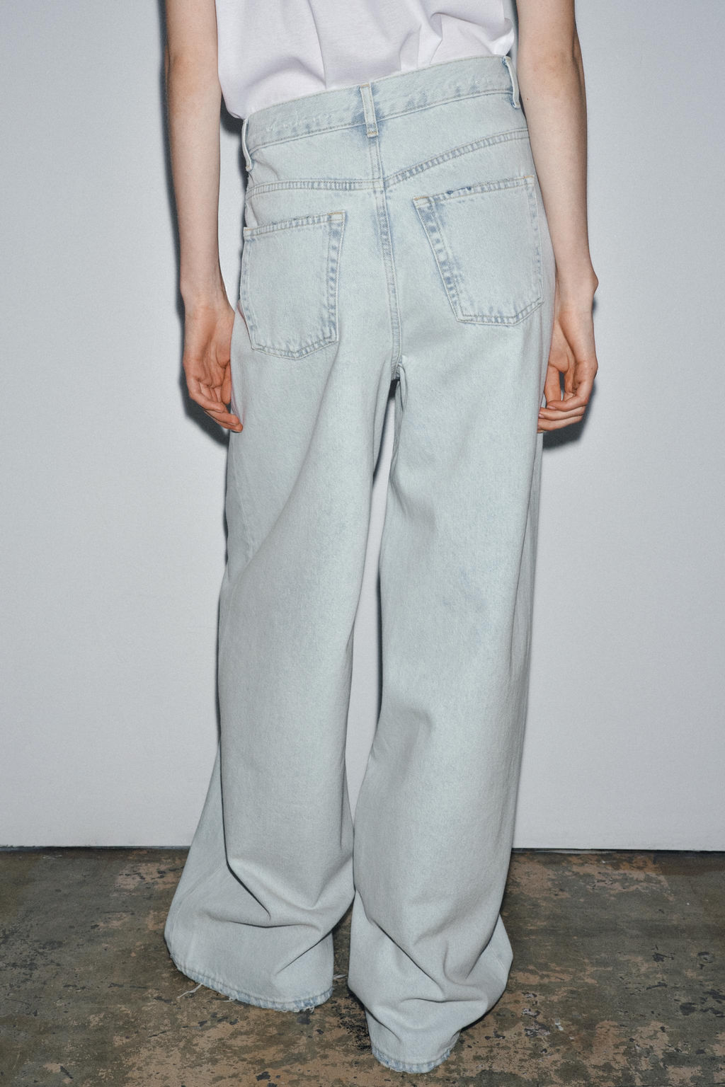 ZW COLLECTION HIGH-WAIST PALAZZO JEANS - Zara фото 11