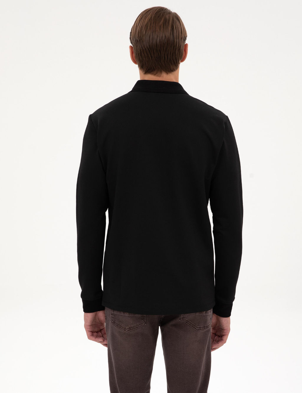 Siyah Regular Fit Sweatshirt - Pierre cardin фото 5