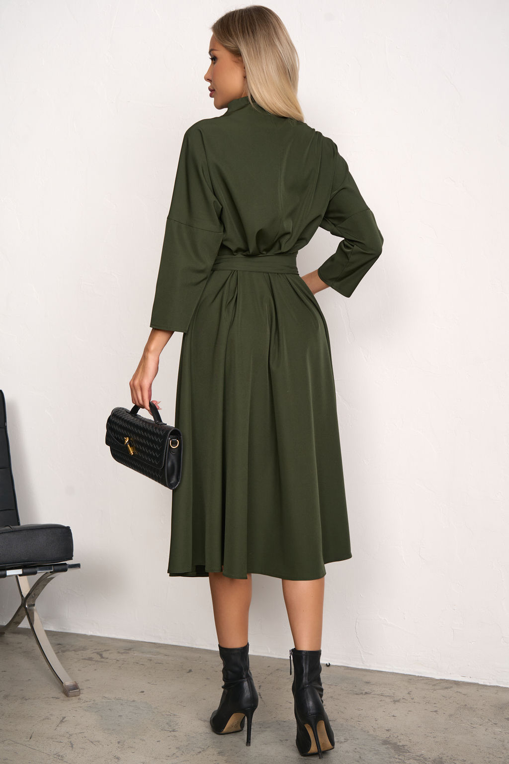 Платье Турин (оливковый) Р11-1222/6 - Николь фото 8