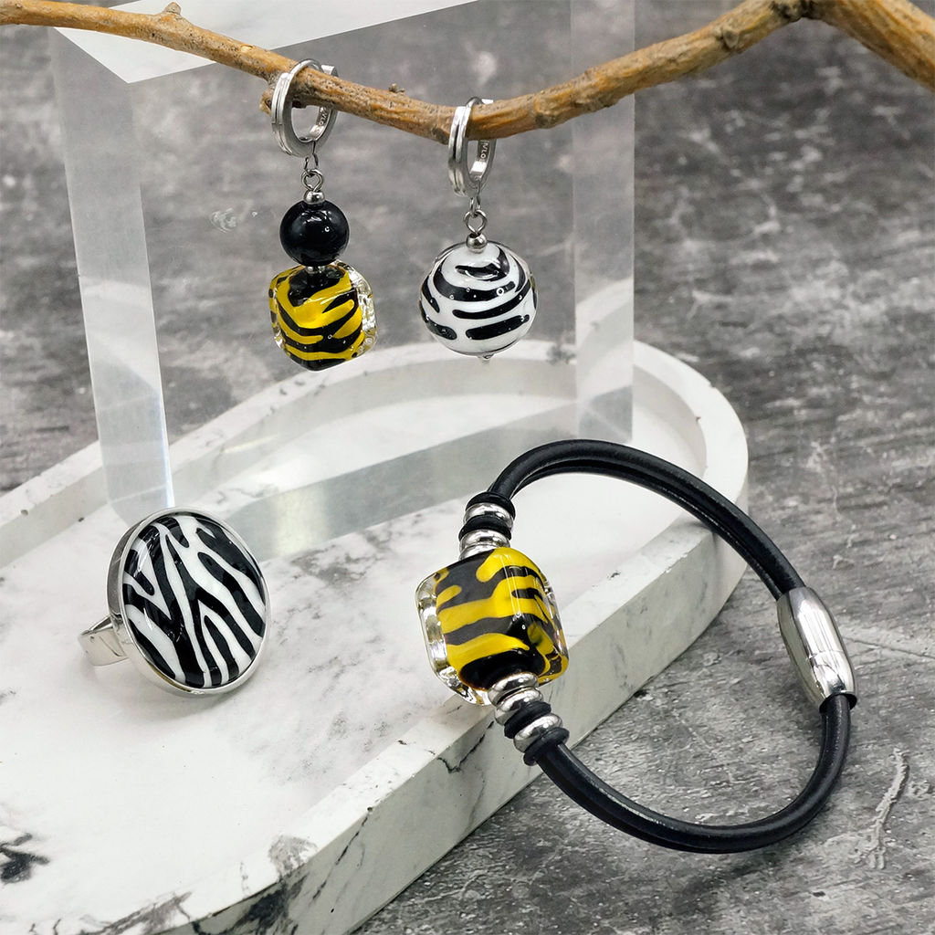 Серьги из муранского стекла SAFARI LS3450 - Vloes фото 16