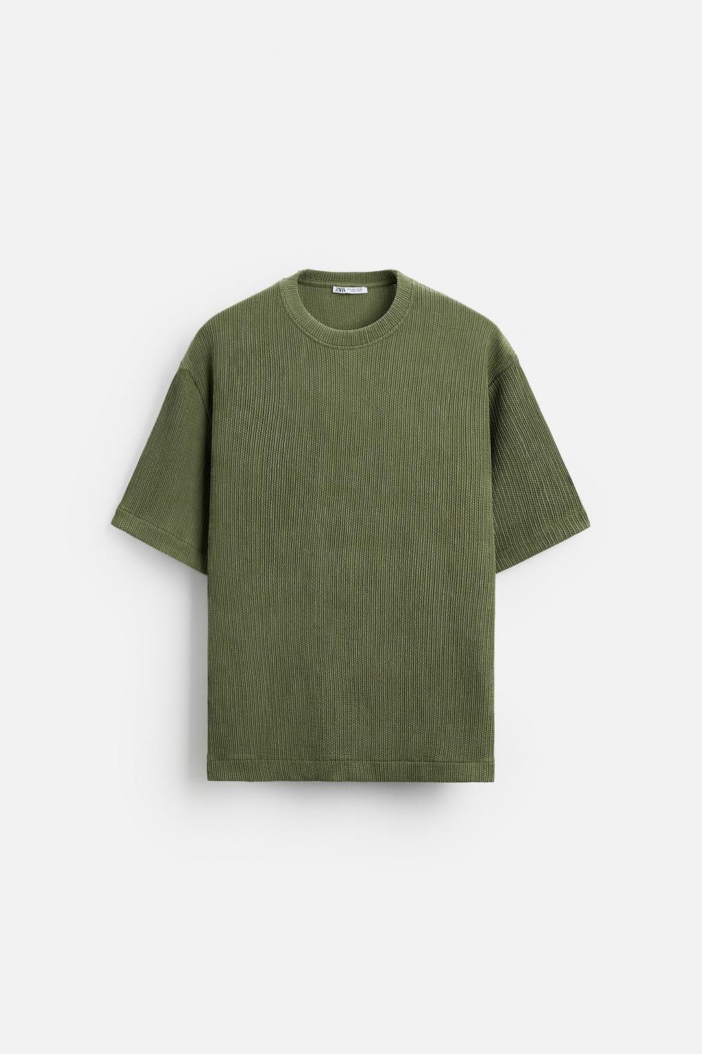 TEXTURED JACQUARD T-SHIRT - Zara фото 22