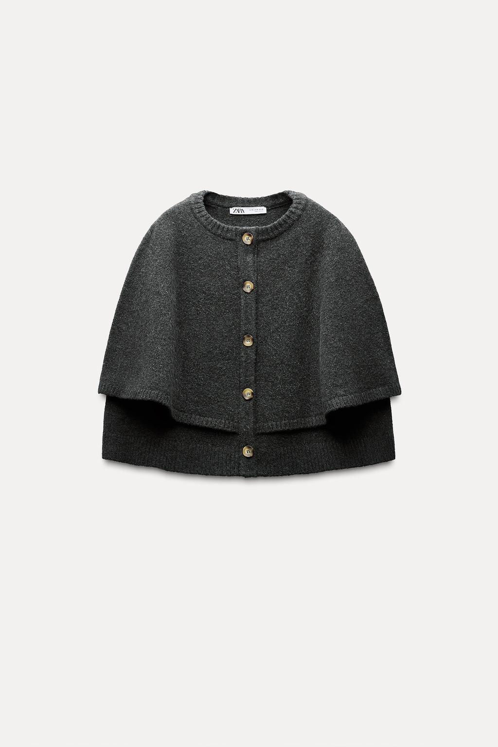 KNIT CAPE JACKET - Zara фото 7
