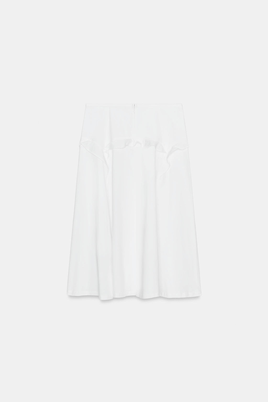 FALDA COMBINADA VOLANTES / Blanco - Zara фото 4