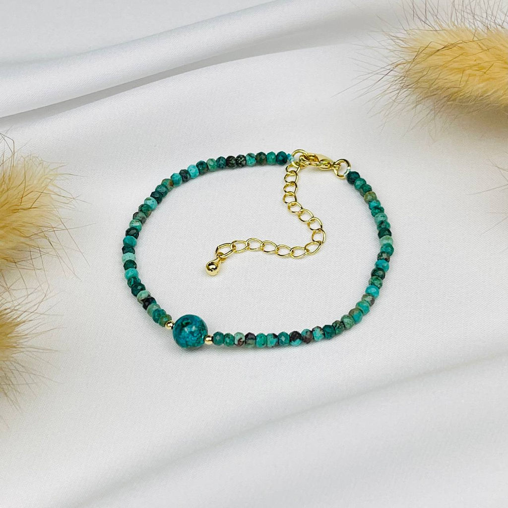 Браслет из Хризоколлы - Радуга самоцветов фото 2