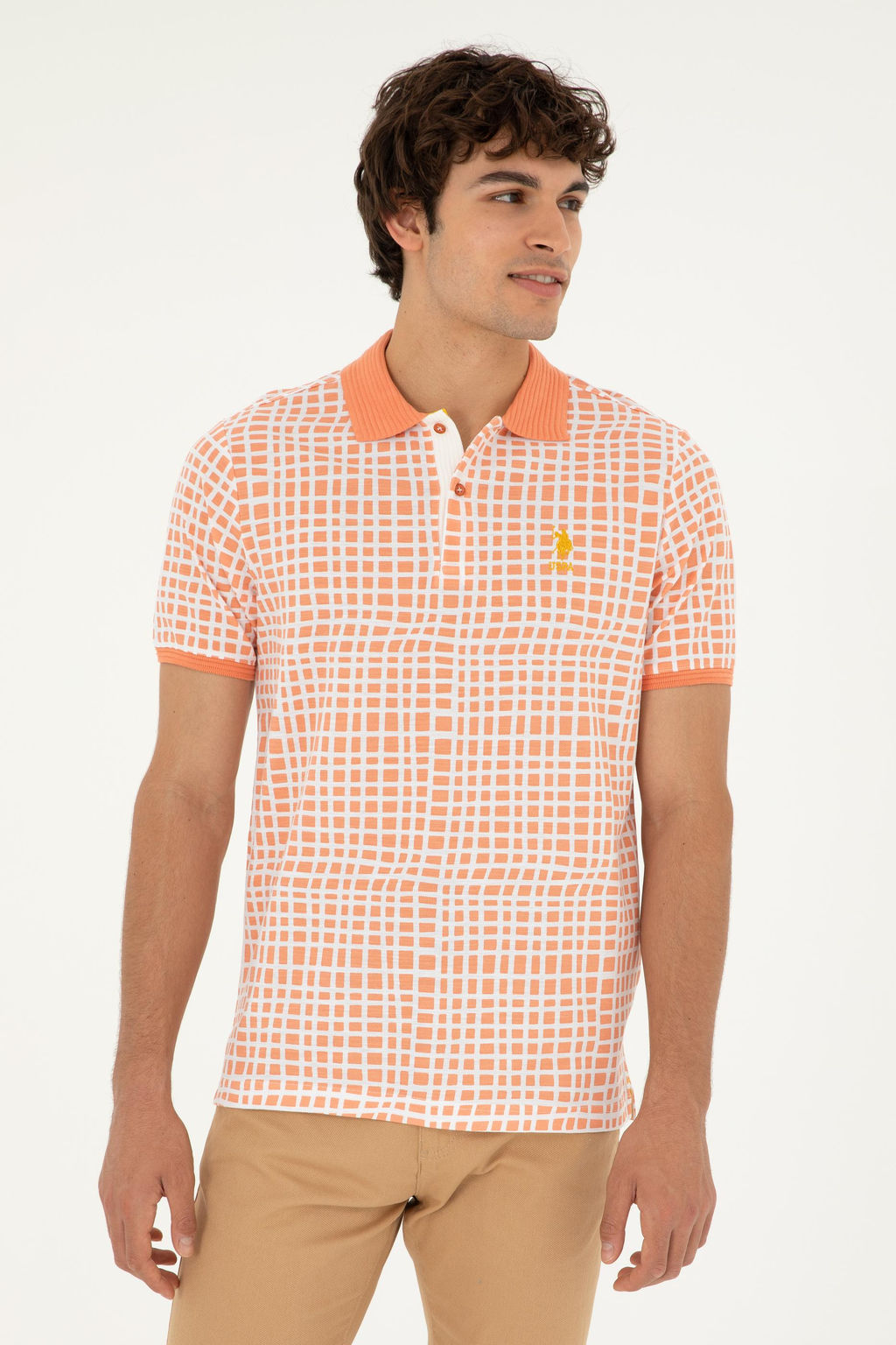 U. S. Polo Assn / Мужская футболка с лососем - U.s. polo assn фото 8