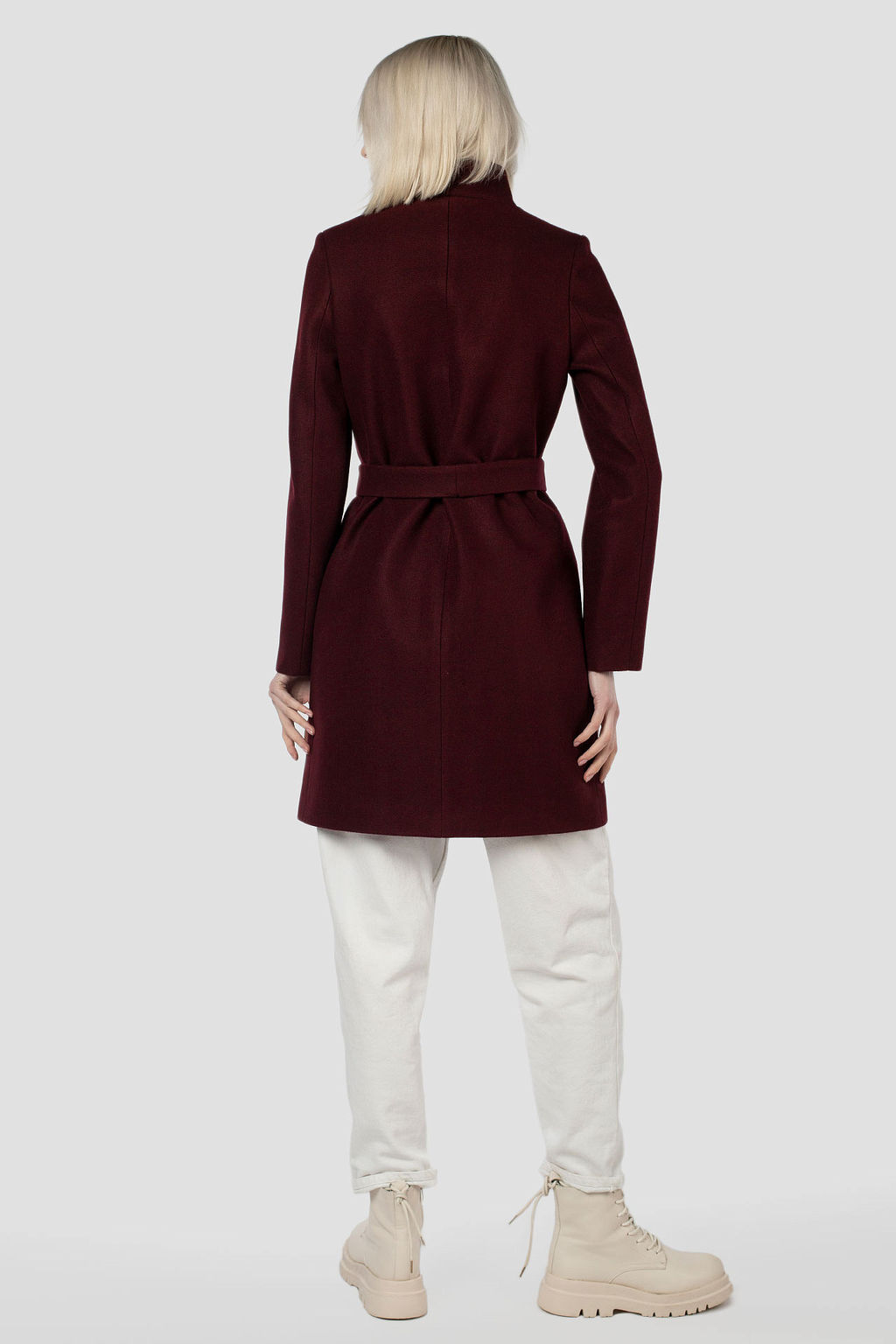 Пальто женское демисезонное (пояс) - El podio фото 4