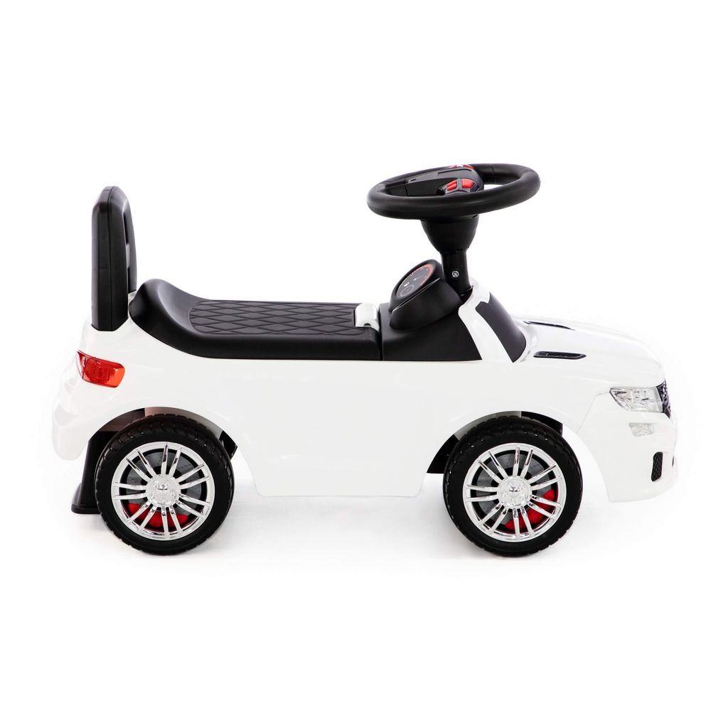 Каталка-автомобиль SuperCar №6 со звуковым сигналом (белая) - Полесье фото 5