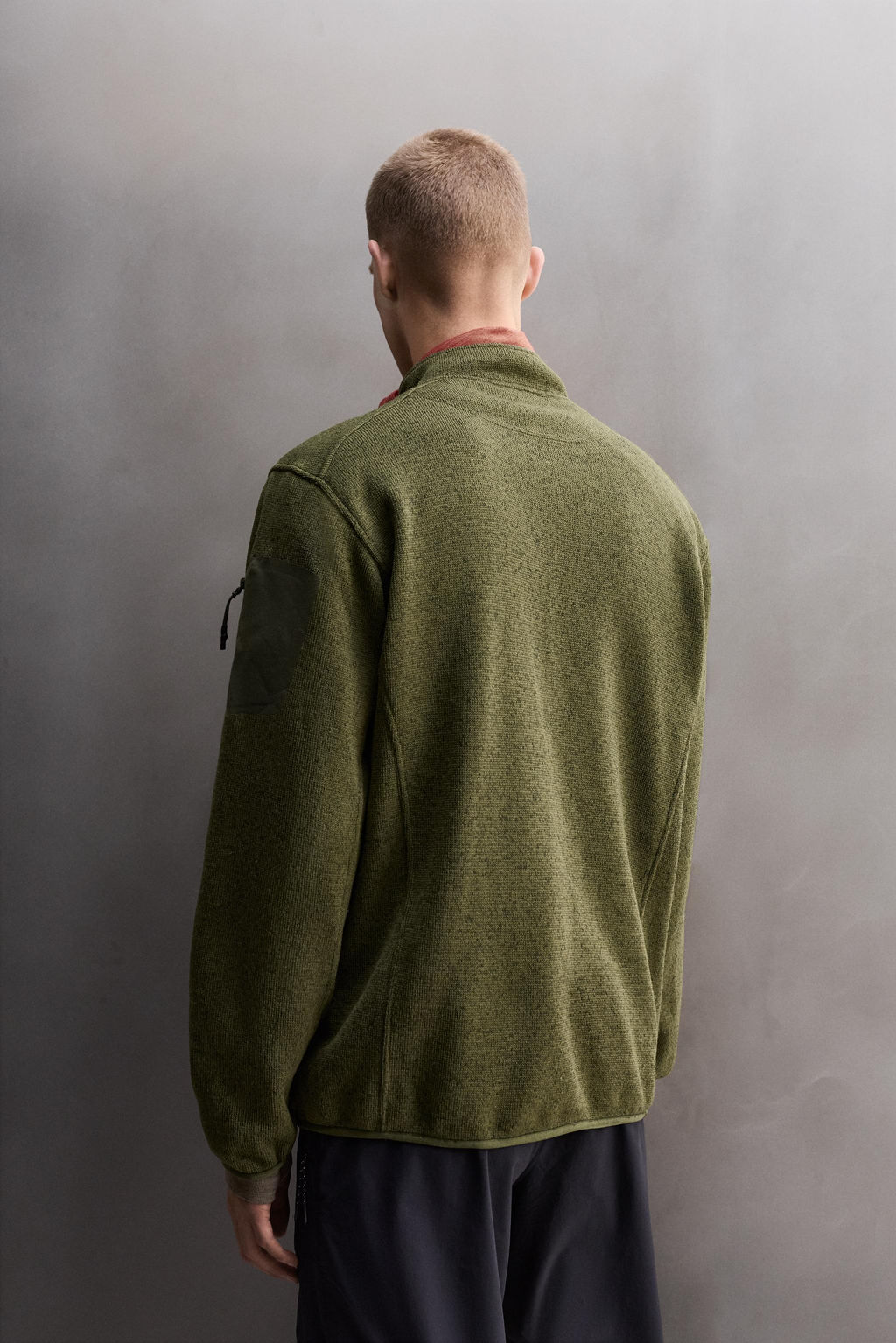 CONTRAST FLEECE KNIT CARDIGAN - Zara фото 3