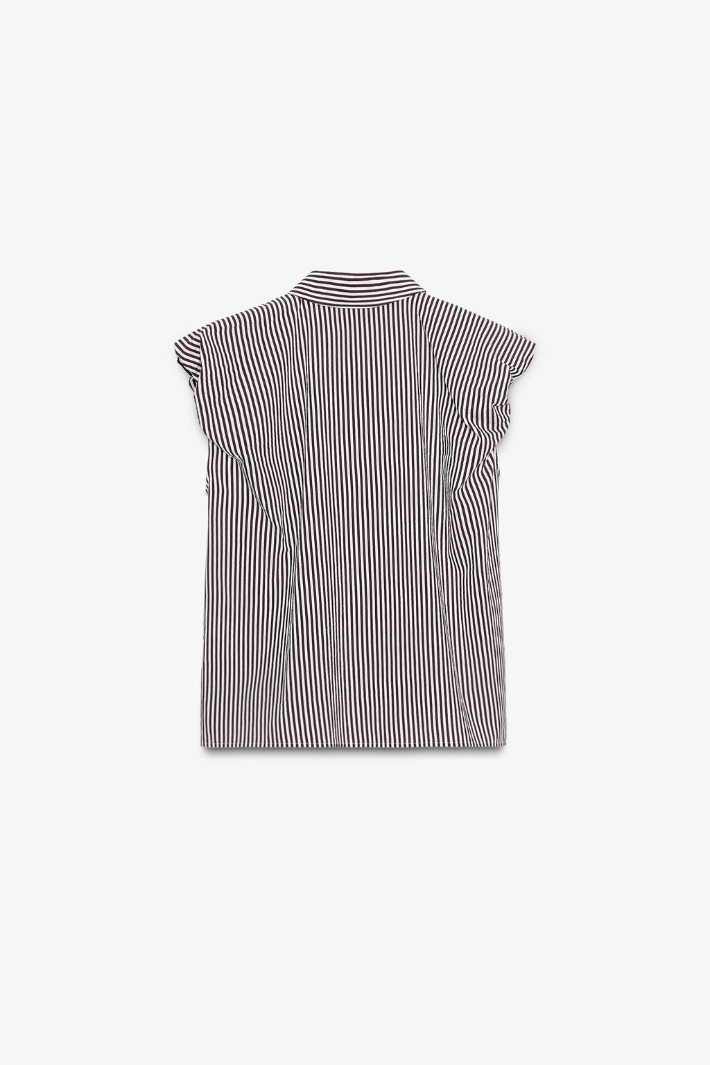 STRIPED SLEEVELESS SHIRT - Zara фото 7