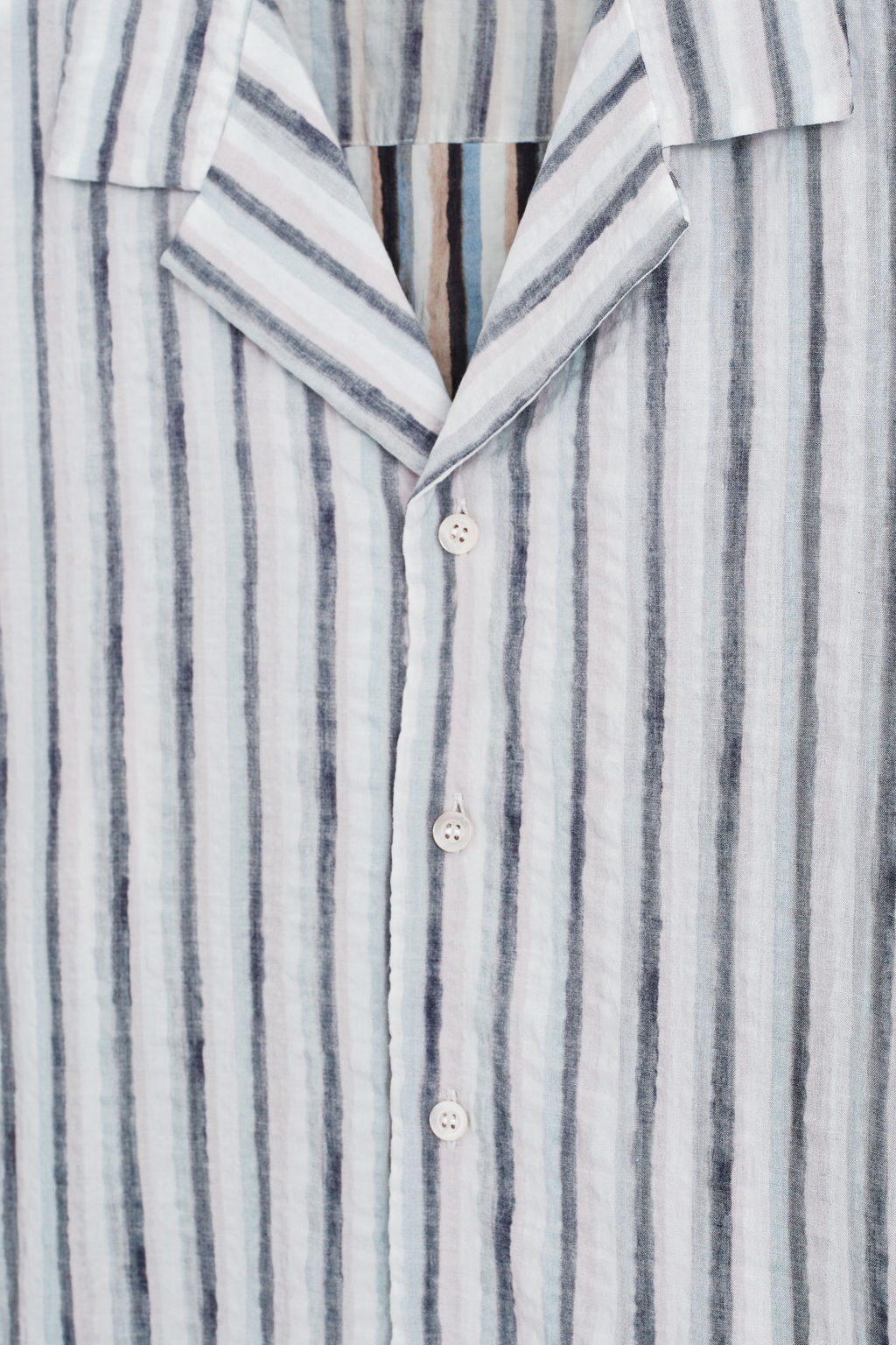 CAMISA DE RAYAS DE MANGA CORTA - H&m фото 7
