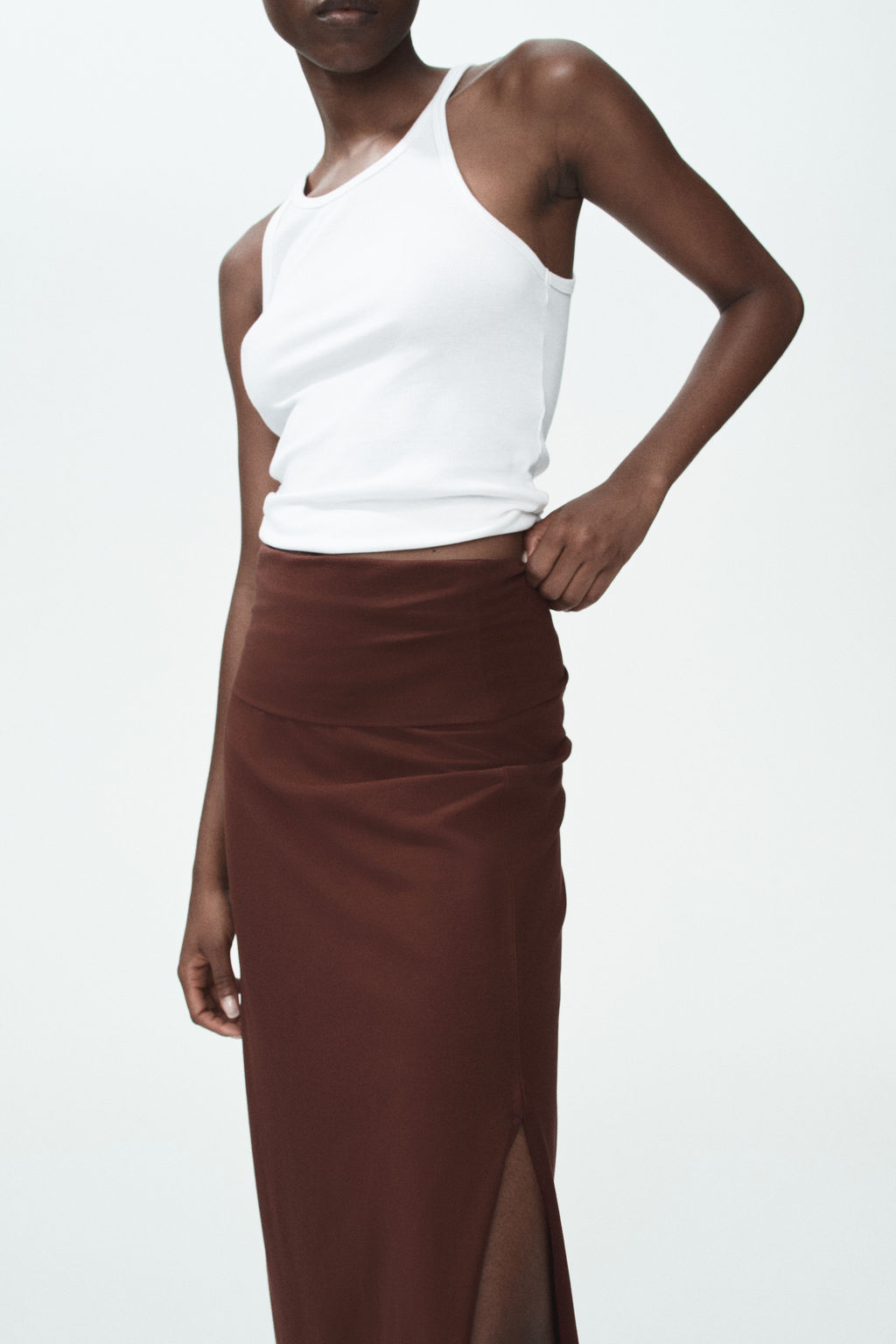 Falda de algod?n con cintura plegable - H&m фото 7