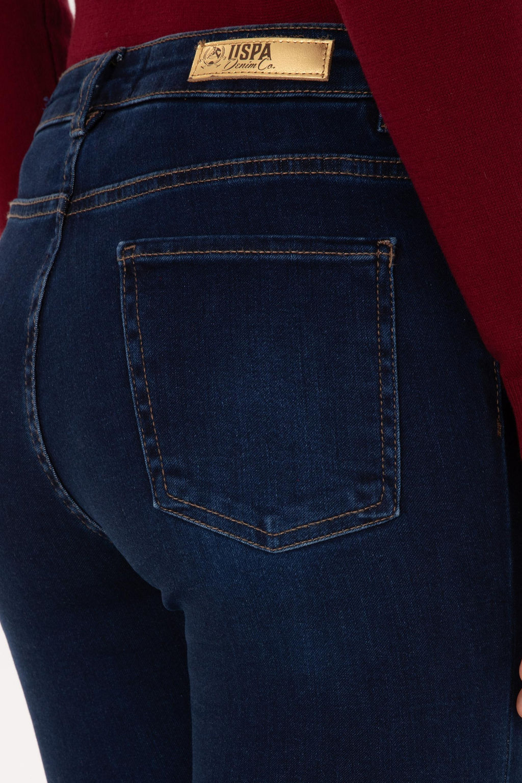 Kad_n Koyu Mavi Skinny Jean Pantolon Sepette S_rpriz _ndirim - U.s. polo assn фото 6