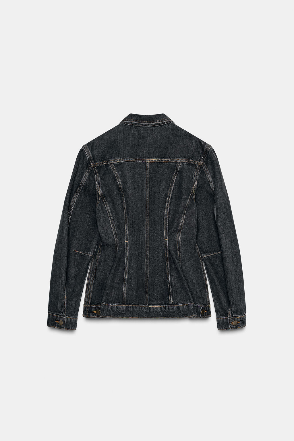 ZW COLLECTION FITTED DENIM JACKET - Zara фото 7