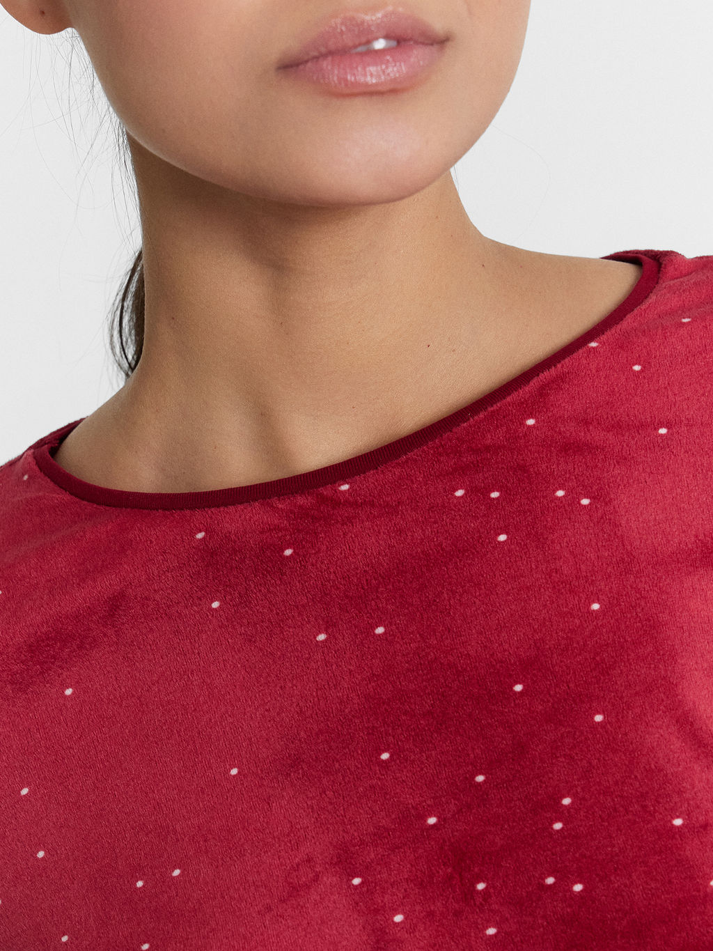 Комплект домашний женский велюровый бордовый - Mark formelle фото 5