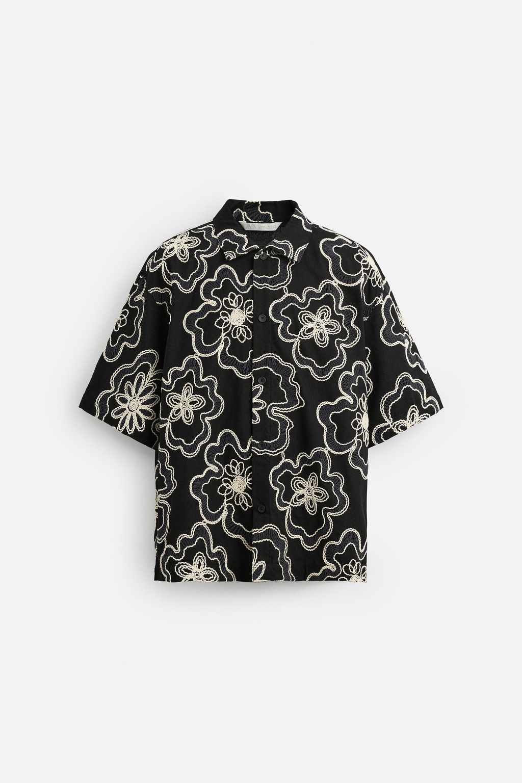 TEXTURED EMBROIDERY SHIRT