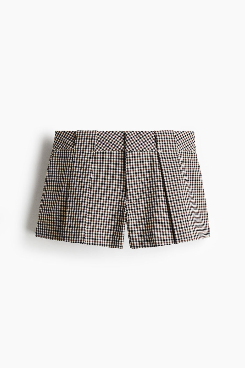 Minishorts con pliegues de caja