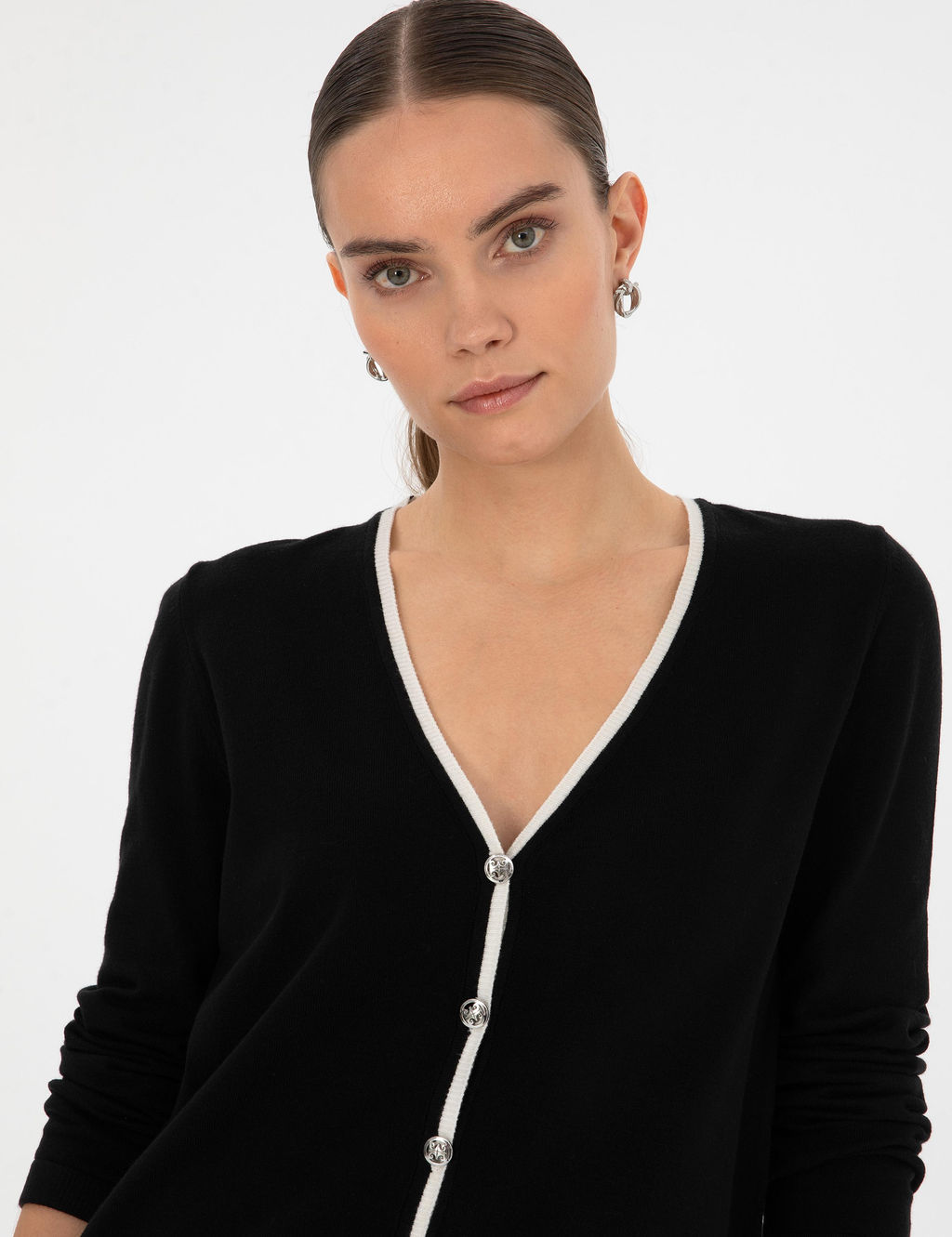 Siyah Slim Fit Triko H_rka - Pierre cardin фото 2