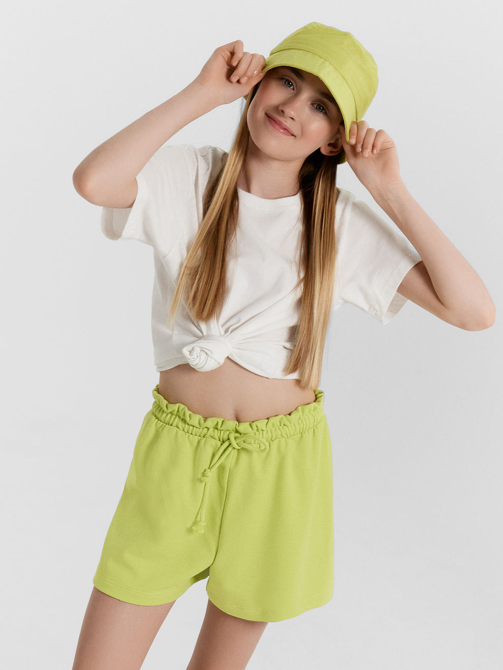 Шорты для девочек салатовые