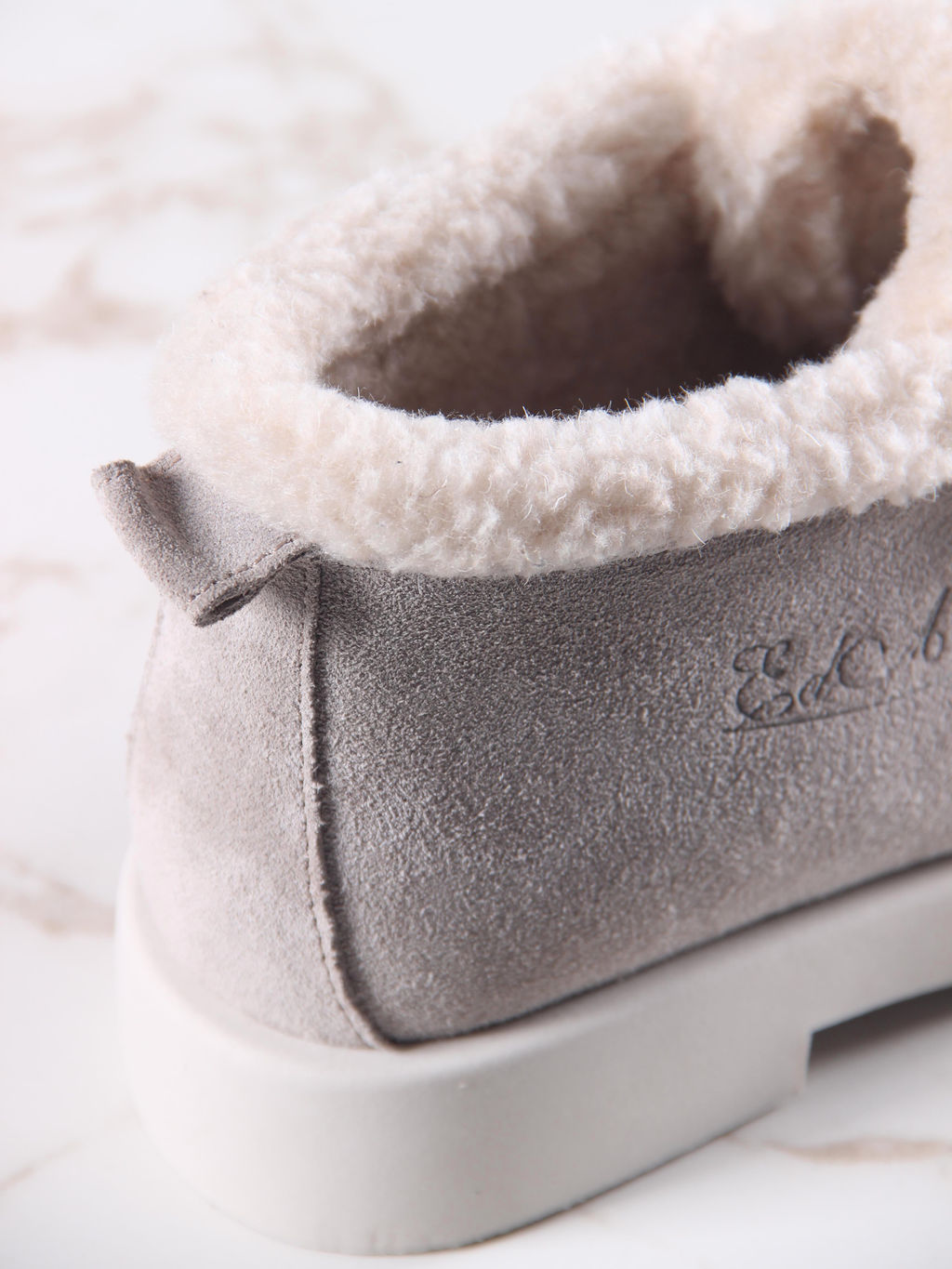 Ботинки 306.1593be.Каменный замша/шерсть