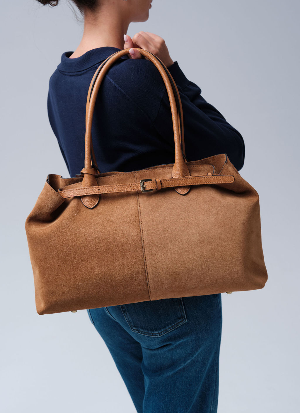 Замшевая сумка Daniela DBR 31375 светло-коричневый  фото 7